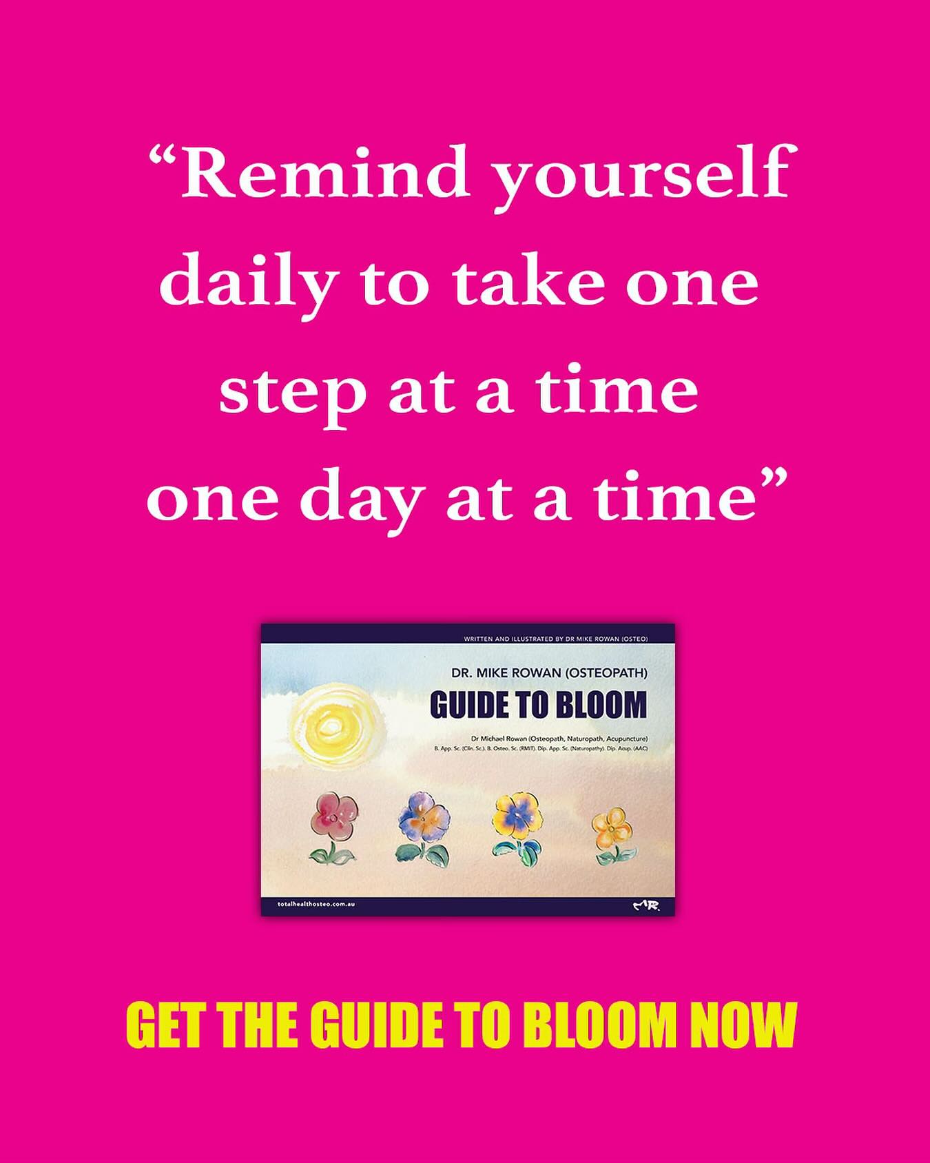 A Guide to Bloom, is a framework for gaining clarity and manifesting goals using the metaphor of a garden. It encourages positive thoughts, and trust in your life’s journey, encourages planting core values as seeds, and watching them grow and reminds us to take one step at a time one day at a time. This is my, seed and feed method to thrive and bloom.
Now available: www.totalhealthosteo.com.au/books
#ManifestYourDreams #VisionBoardGoals #ManifestationMindset #LawOfAttraction #DreamBig #MindsetMatters #PersonalDevelopmentBooks #SelfGrowthJourney #SuccessMindset #AbundanceMindset #GoalSetting #PowerOfVisualization #ManifestationCoach #CreateYourReality #DreamLifeInProgress #SpiritualSuccess #MindsetShift #IntentionalLiving #AffirmationsDaily #UnlockYourPotential