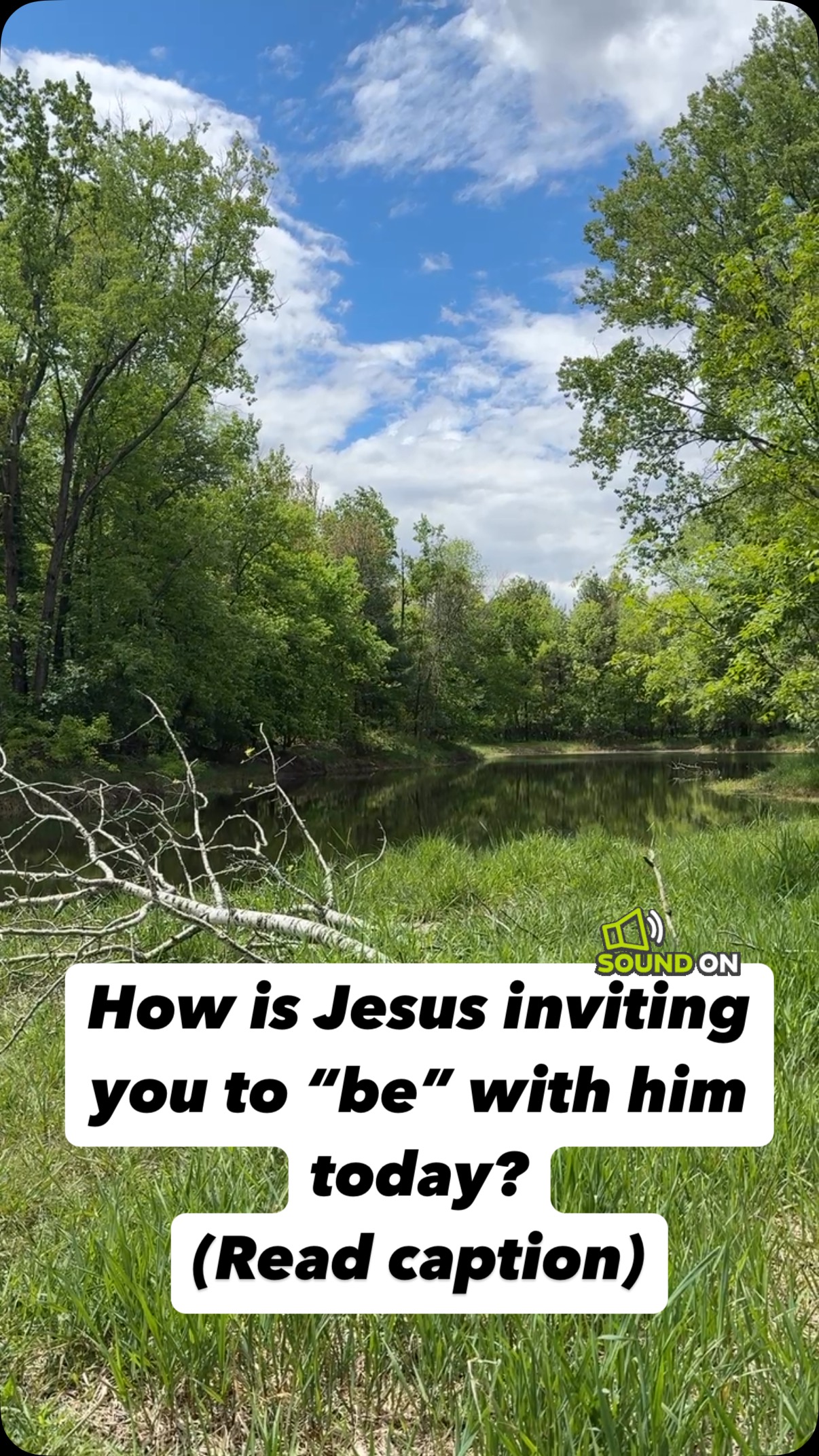 Part of being and making disciples means letting God form us to be like Jesus, think like Jesus, love like Jesus, and do what Jesus did.
This is your mid-week reminder to pause in the hustle of life, and listen as the Spirit guides you to just “be” with Jesus.
Ask yourself—How am I learning to...
Be with Jesus: spending quality time with Jesus to grow in awareness of his love for me and cultivate a deeper love for him.
When and how have I spent time with Jesus this week?
What concerns or desires are competing with Jesus being my first love right now?