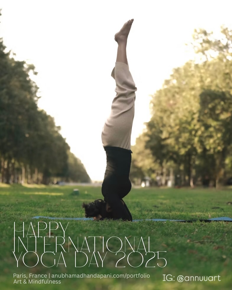 Some days, yoga is about balance and focus. Other days, it’s just about remembering to breathe🌸
I love weaving art and movement into daily life—helping others (and myself!) slow down, recharge, and enjoy the simple, mindful moments✨
Happy Yoga Day!🧘♀️✨
#hathayoga #certifiedyogatrainer #indianyogainparis #yogapariscommunity #parisyoga #parisyogateacher #indianyoga #indianyogagirl #yogainstructor #mindfulness #breathing #calmyourmind #parisyogacommunity