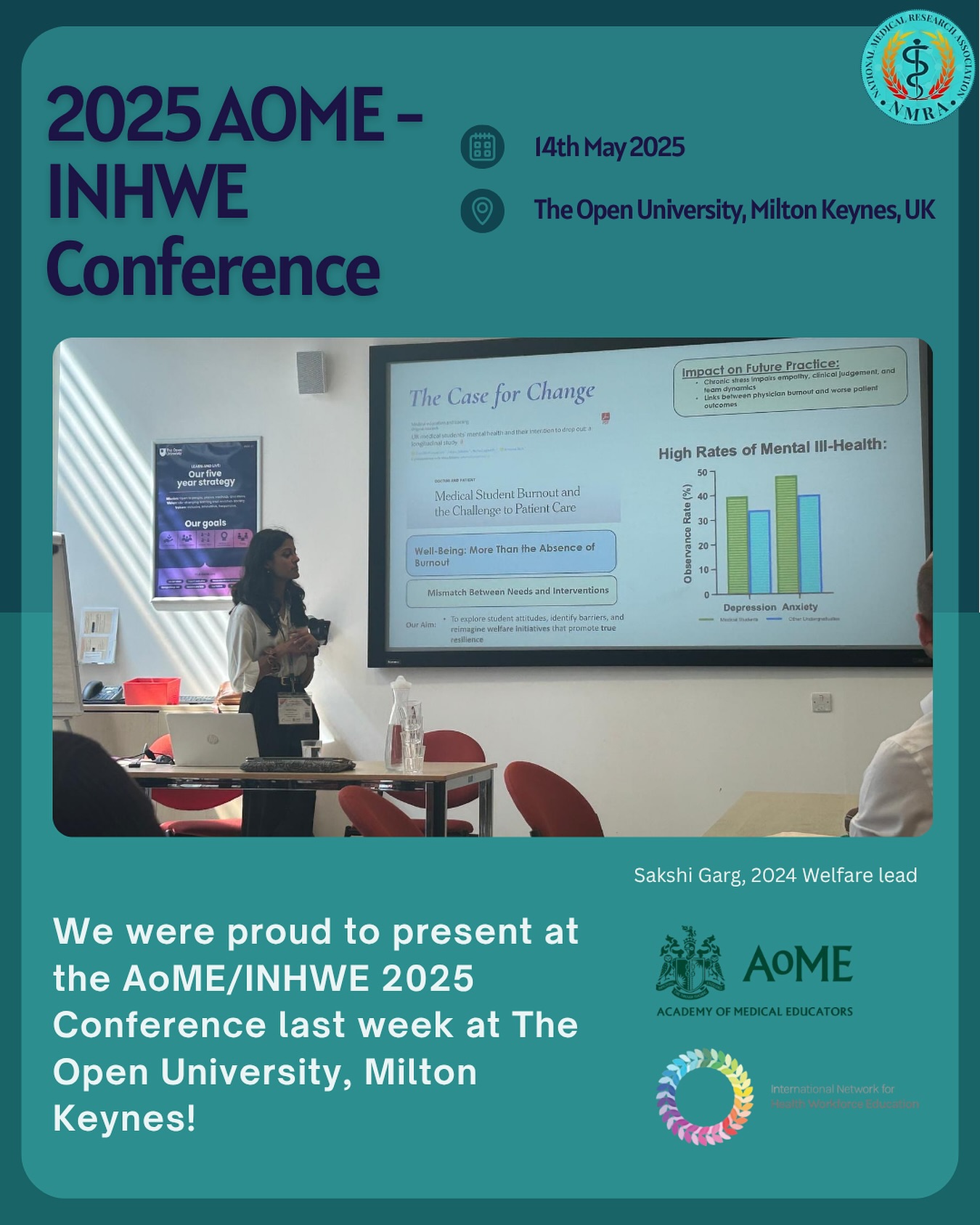 NMRA at AOME-INWHE!! We had a great time presenting!
Keep a look out for what’s next!
