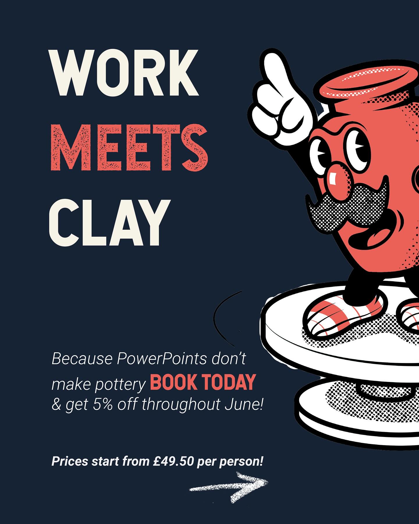 🎉 Corporate events don’t have to be boring…
Ditch the trust falls and awkward icebreakers — it’s time for Pottery & Pints! 🏺🍻
👩🎨 Get your hands dirty on the pottery wheel
🎨 Paint your own mug or tile
🍺 Sip on a drink (on us!)
🤣 Laughs guaranteed
Whether it’s in a cosy Brighton pub or your own office, we bring the creativity to YOU 🪄
From just £49.50pp for groups of 8+ 👯♂️
Let’s make work socials actually fun again 💃🕺
Ready to spin the wheel?
#potteryandpints #teamfun #corporateeventsbutfun #clayday #potteryparty #teambuildingwithatwist #byebyeboring #creativevibesonly #brightonfun #workperks #paintandpint