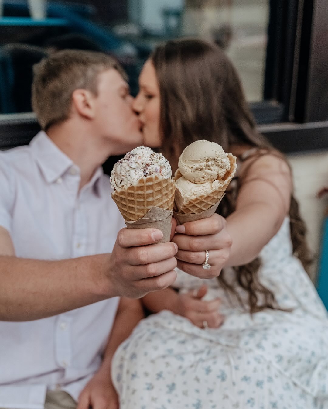 Two scoops of love, one sweet forever 🍦💍