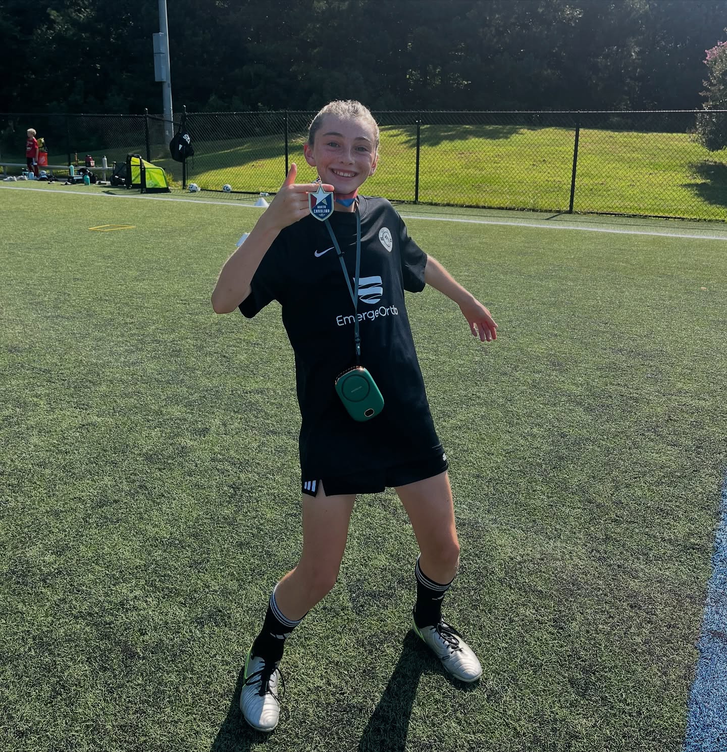 Smile of a CHAMPION! Congrats Hilera 🌭🏆⚽️
#ncfc3v3championships #champion #ncfcyouth