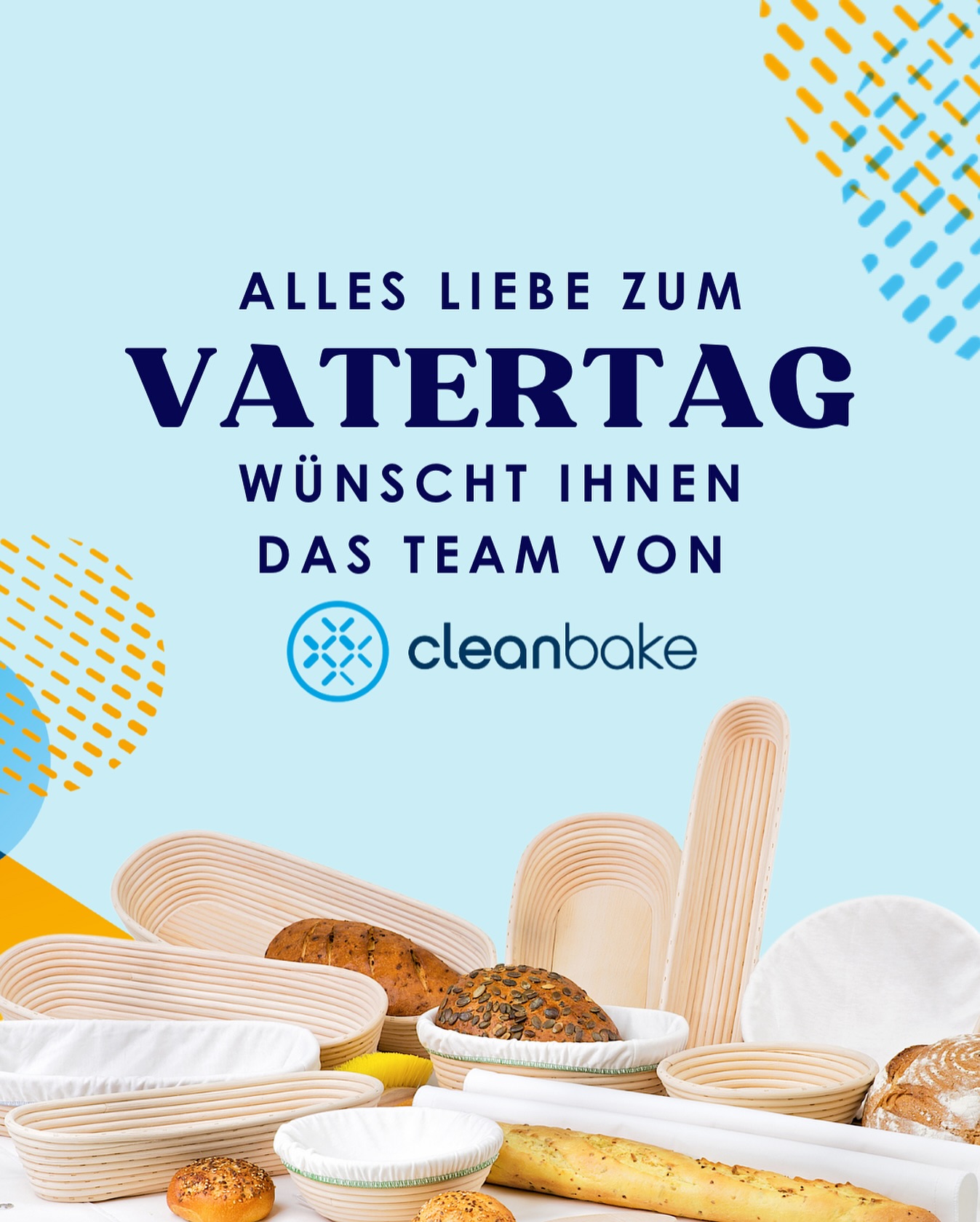 Zum Vatertags-Ausklang noch ein kleiner Gruß vom Cleanbake-Team: Wir hoffen, ihr hattet einen entspannten Tag bei guter Gesellschaft. 🫶