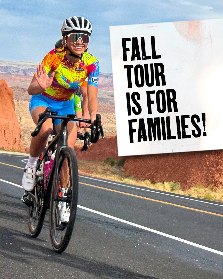 ☀️ FALL TOUR IS FOR FAMILIES!
REGISTER IN THE NEXT WEEK and GET 50% OFF A YOUTH REGISTRATION*
MAKE IT A FAMILY RIDE TO REMEMBER!
SIGN UP FOR FALL TOUR & GET A PROMO CODE* FOR 50% OFF A YOUTH REGISTRATION — THIS WEEK ONLY!
For the next 7 days, when you register for Fall Tour, you can sign up a youth participant for 50% off*. Whether they’re riding beside you or experiencing the route at their own pace, it’s the perfect way to share the joy, the challenge, and the stunning fall scenery together. Don’t wait — this limited-time offer ends July 4th!
*To receive your benefit, after you register, forward your registration email confirmation to Margaret@RideSouthernUtah.com and receive your 50% youth registration promo code.
October 25, 2025 ☀️ St George, Utah.
Choose a distance: 30, 57, 75 & 100 miles.
Registration and information links in bio
#UtahCycling #RoadCyclingUtah #ExploreUtah #UtahBiking #CyclingAdventures #UtahOutdoors #RoadBikeLife #WasatchCycling #UtahSports #BikeUtah #RideSouthernUtah #CaliforniaCycling #NevadaCycling #IdahoCycling #ArizonaCycling #ColoradoCycling #MatureCyclists #CyclingOver40 #CyclingUSA #AdventureCycling #CyclingLife #GranFondo