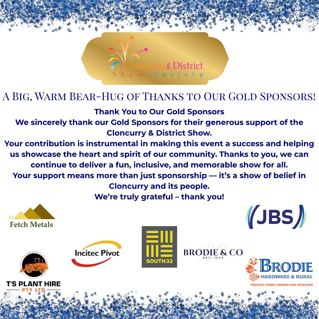 ๐ฃ Thankyou to our Gold Sponsors!