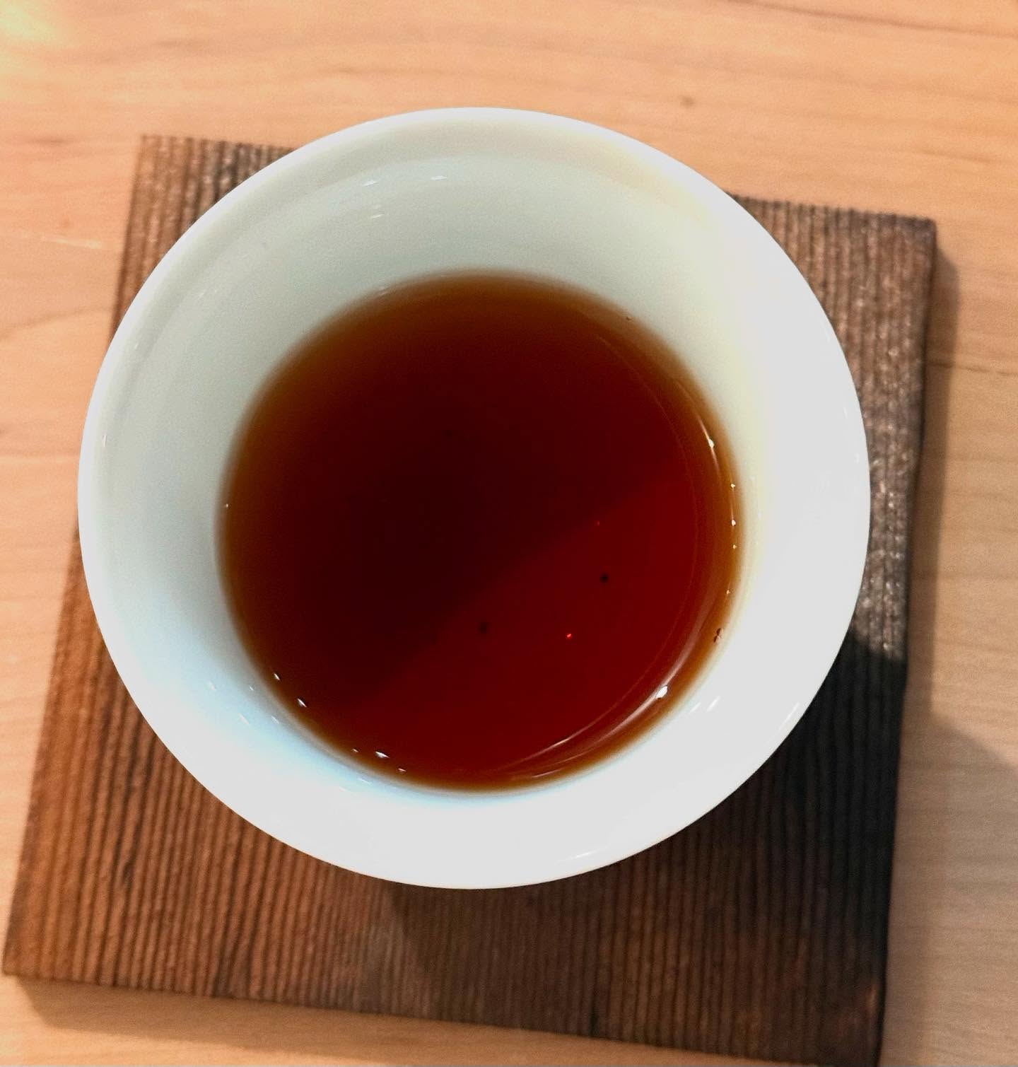late night tea, in the company of this 2006 Liu Bao. sitting quietly, listening for what might be next… #darktea #sitting #listening #teawisdom