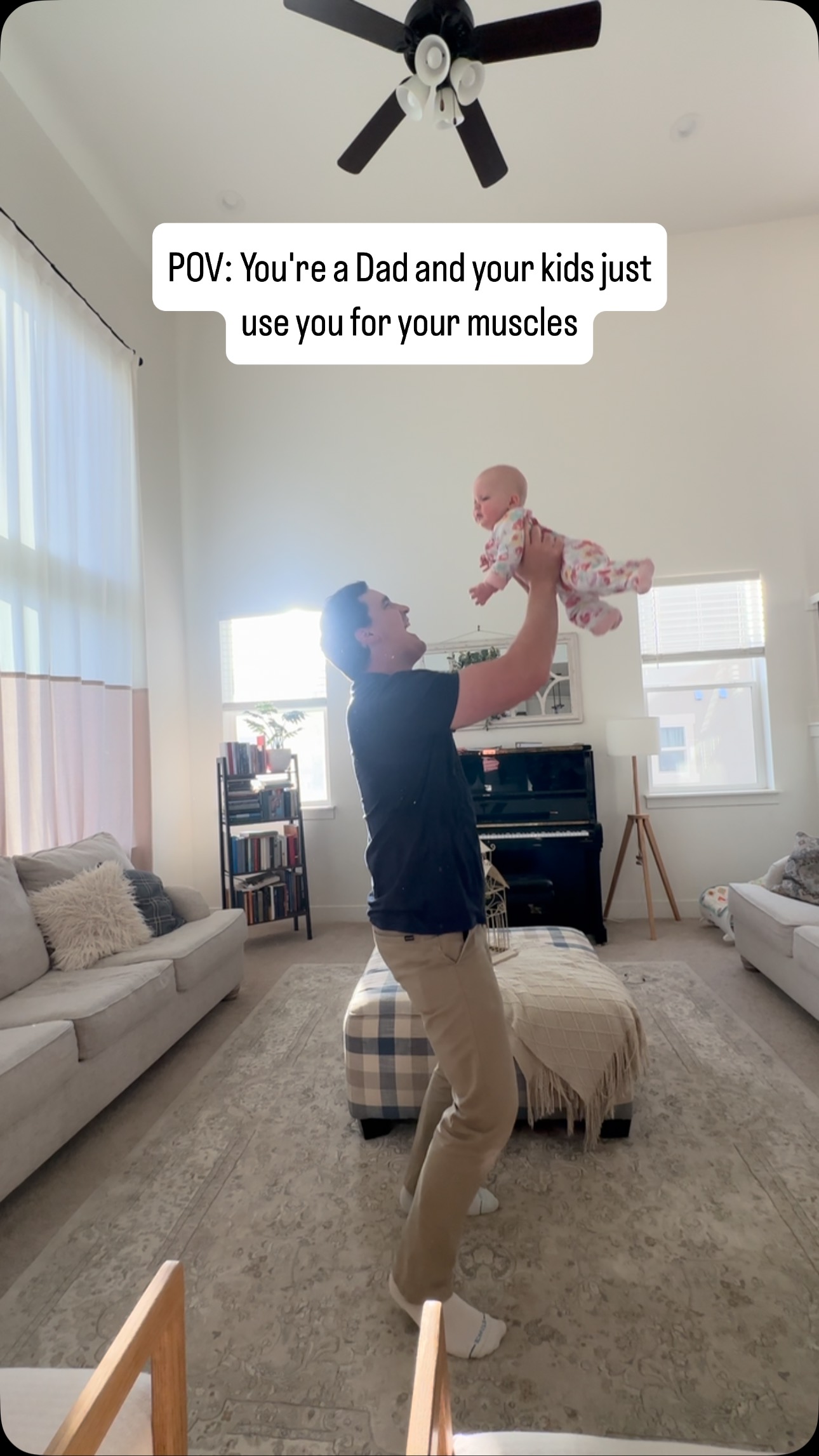 It's quite the daily workout! What are some of the daily routines you do with your kids?
#fatherhood #familytime #kids #athomeworkout