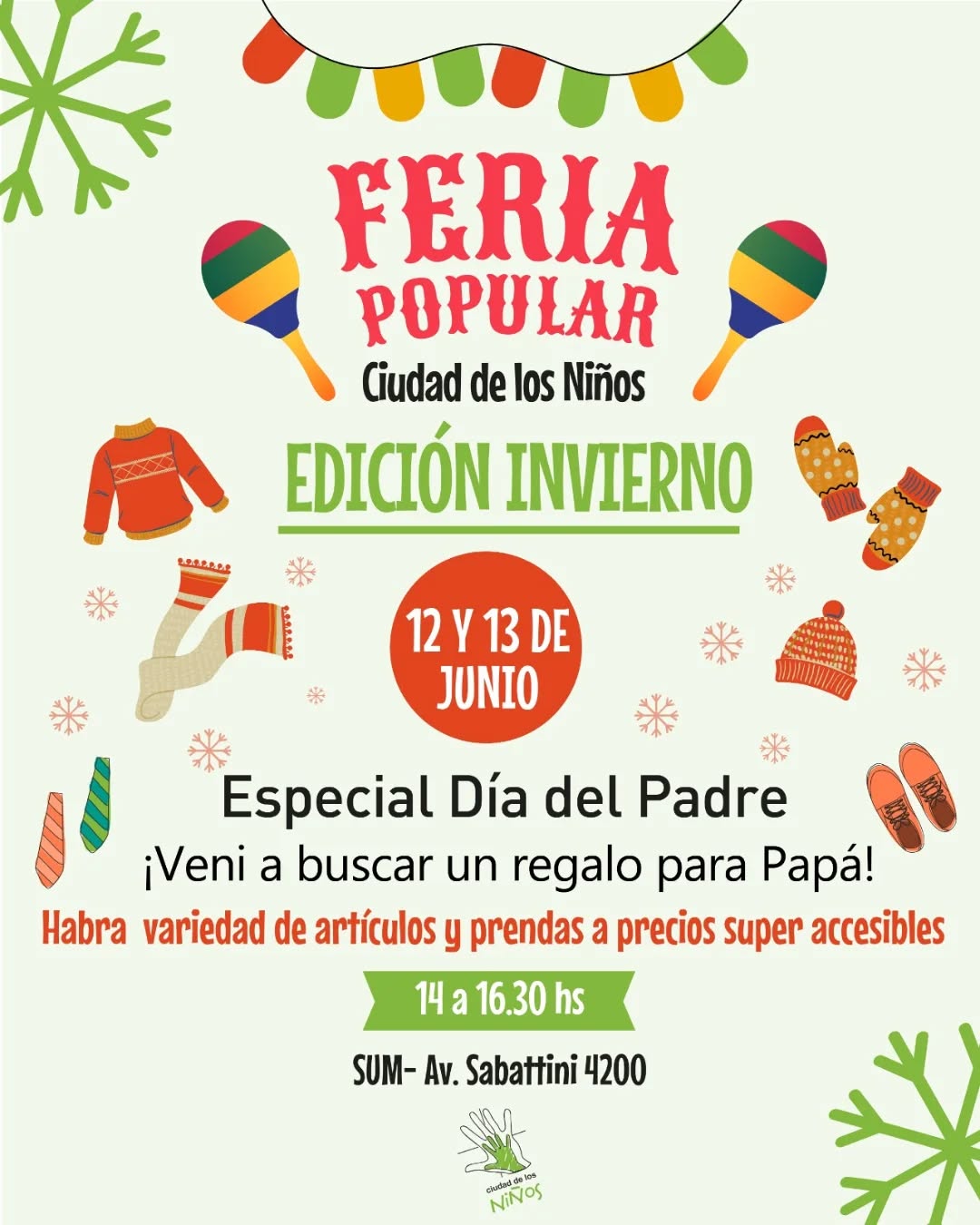 ¡Vuelve la Feria Ciudad de los Niños! 🥳
Los esperamos, compartan a sus amigos/as 🙂
#feria #feriapopular #riocuarto #rioiv #ferias
