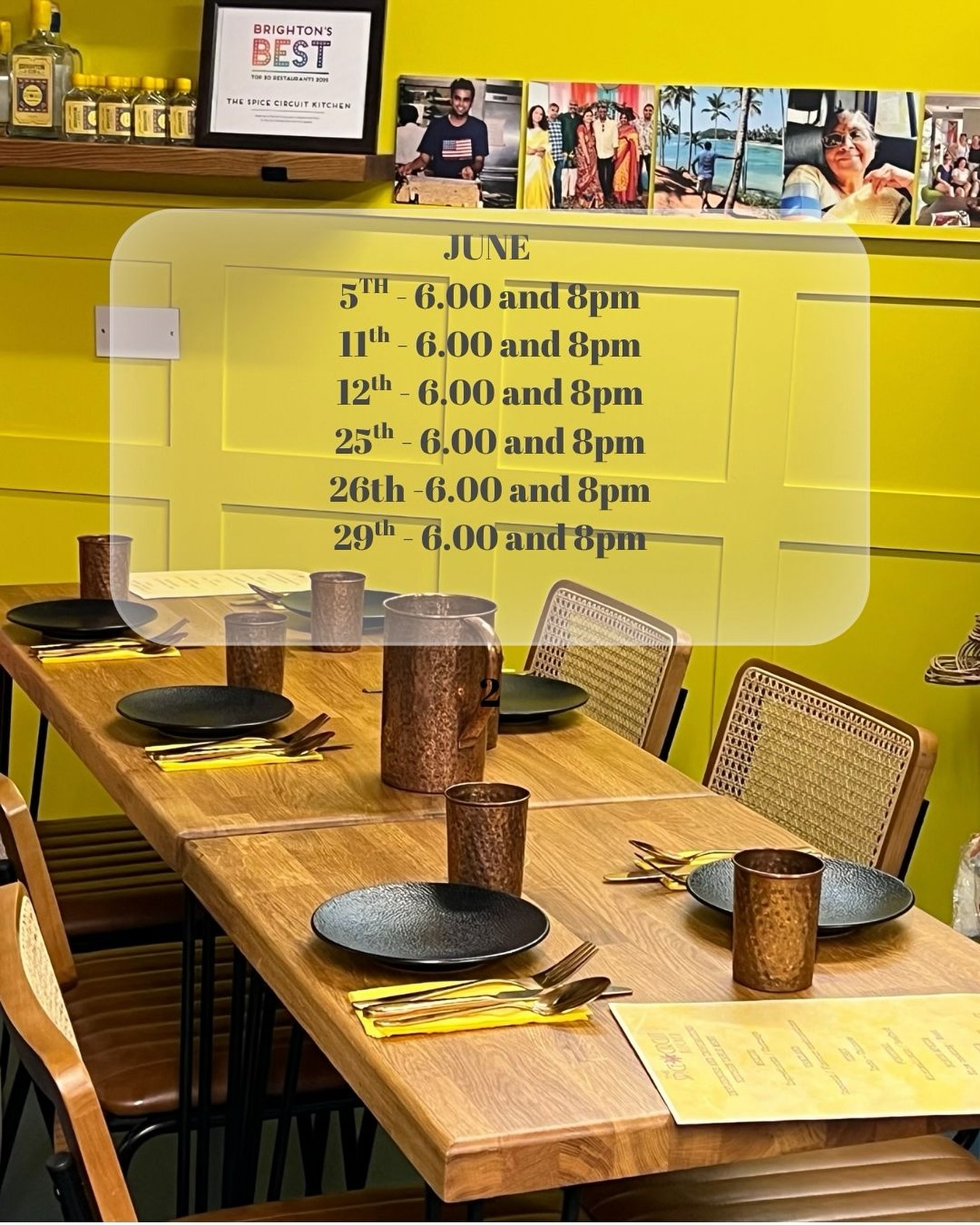 Kitchen Table Dates for June
Thank you everyone for booking the Kitchen Table and giving it so much love and support.
I have increased the days to book due to increasing popularity and demand.
This June we will be taking a trip to Kerala at our kitchen table and here are the available dates
5th - 6 and 8pm
11th - 6 and 8pm
12th- 6 and 8pm
25th- 6 and 8pm
26th- 6 and 8pm
29th- 6 and 8pm
Apart from the above there will be a special cooking lesson /lunch table on 15th as Father’s Day Special
-Kitchen Table is for 4-6 people only
-£40 per person
- to book email - hello@chefkanthi.com
Please note that online bookings are only for dining in the bar and not kitchen table.
See you in the Kitchen