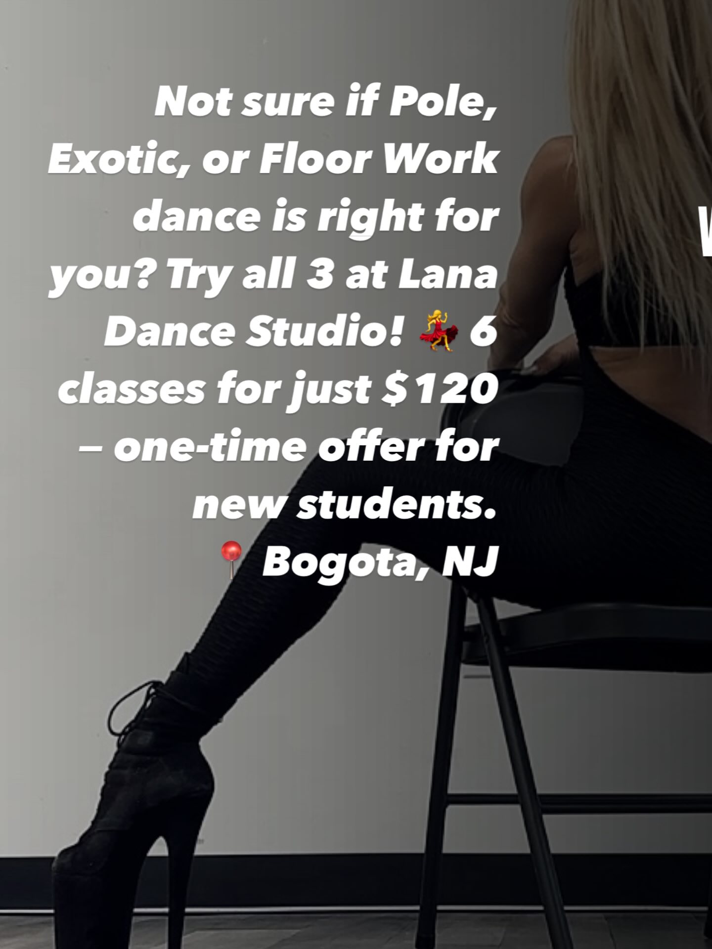 Not sure if Pole, Exotic, or Floor Work dance is right for you? Try all 3 at Lana Dance Studio! 💃 6 classes for just $120 — one-time offer for new students.
📍 Bogota, NJ Lanadancer.com #floorwork #poledancenation