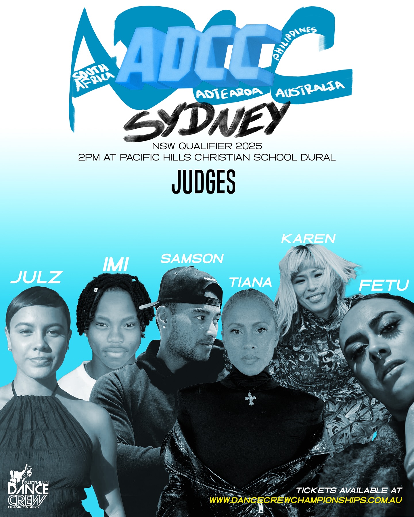 ADCC NSW lesssssgho- our biggest qualifier is all going down today!! 🥳🤛🏽 Introducing our epic lineup of superstar dancers & our judging panel @tianalc @fetu.taku.angelz @_samsonsmith_ @imimbedla @juliethompson.x 🔥
Tickets still on sale at the door but selling fast. You don’t wanna miss this one ☝🏽 #ADCC25