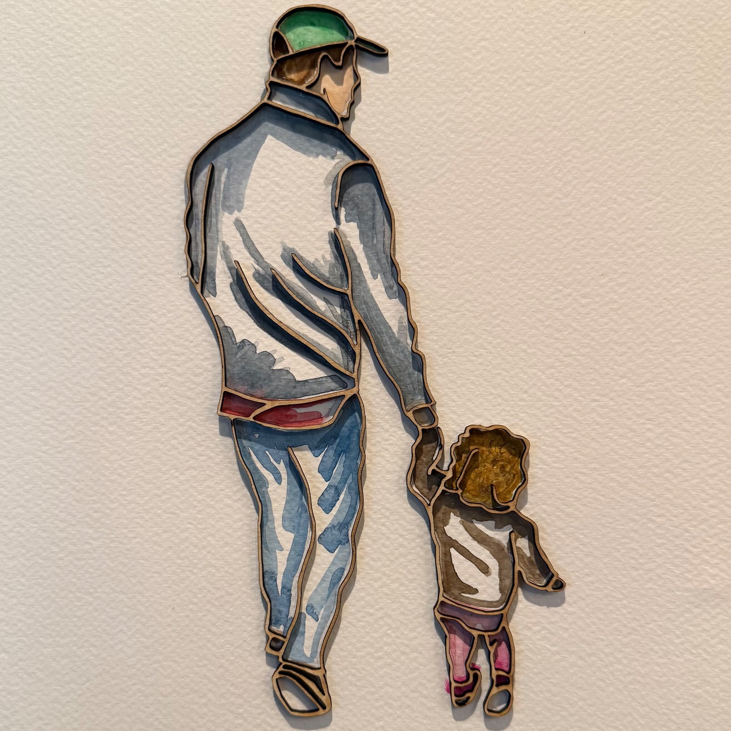 Looking for a great gift to capture the moment for Mothers Day, Fathers Day, Wedding, Anniversary.... All you need is a picture and the following can be created. Various thickness of wood is available as well as color. Natural wood shown: Image 1: Father and Daughter / Image 2: City Wedding. If interested, send an email to jarradesigncincy@gmail.com while we finalize website.