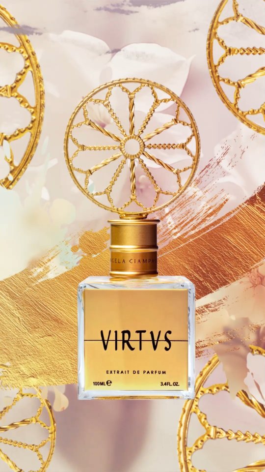 An eulogy to the constant pursuit of the "right middle," the balance we are called to seek always, at every stage of life, between strength (Vis) and levity (Levis).
A tribute to a strong woman, capable of carrying with courage and awareness all the experience of a lifetime. Virtus is an overdose of neroli, a precious wind of Sambac jasmine and the very elegant interplay between tonka bean, pink pepper and fig.
A fragrance that evolves as we do. Constantly becoming.
#Virtus #AngelaCiampagna #ExtraitDeParfum #ModernAlchemy #OlfactoryPoetry