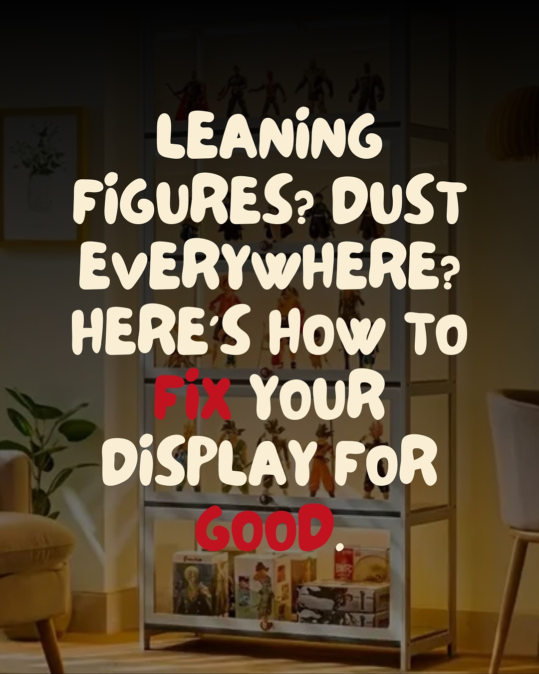 Leaning figures and dusty shelves are the silent killers of collections โ but with just a few smart upgrades, your display can last for years.
Which of these tips have you tried โ and which do you need to implement ASAP? ๐
#animefigures #figuredisplay #figurecare #otakuroom #figurecollector #shelfgoals