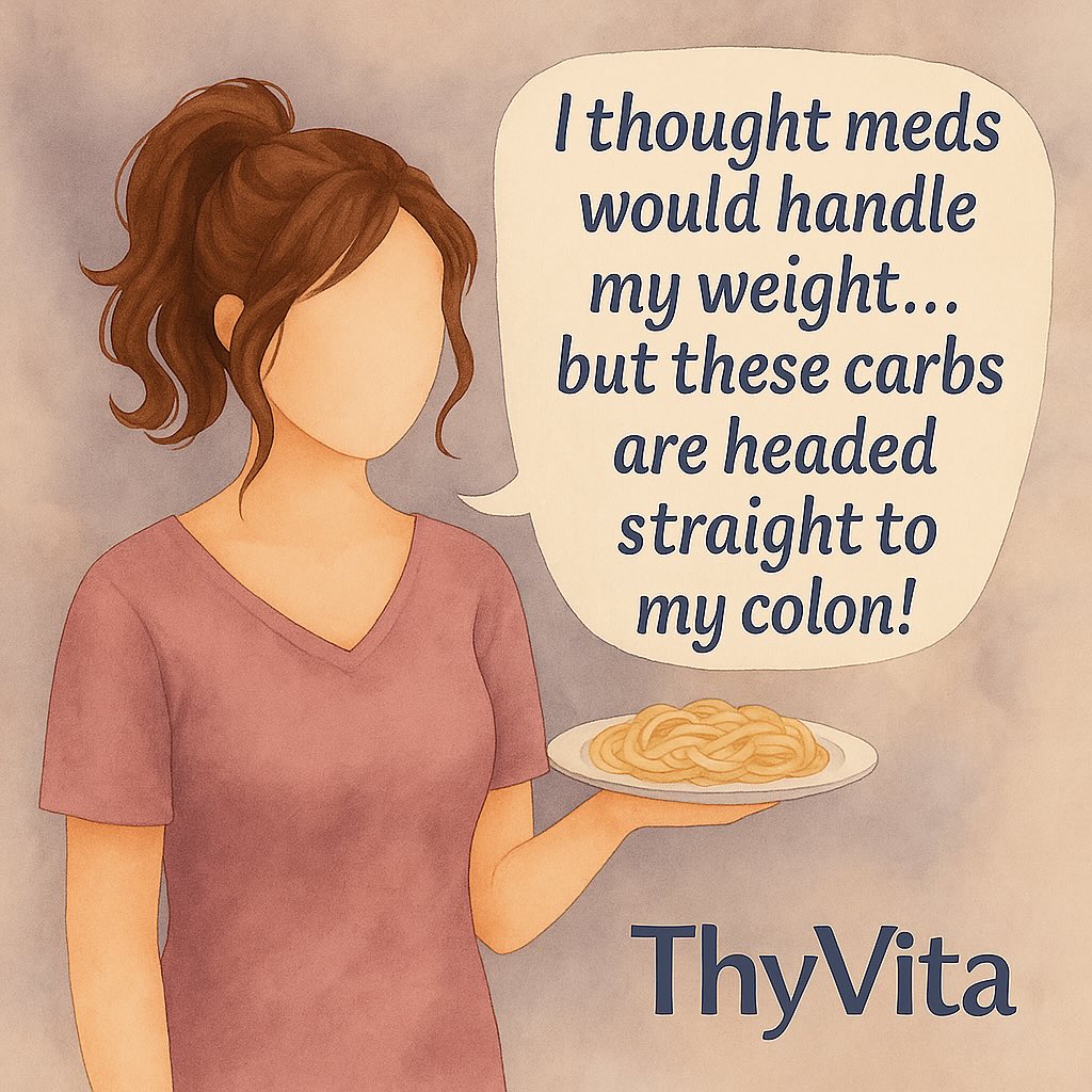 *Me staring at a plate of spaghetti:*
âGod, please donât let this bloat me like last time.â đĽşđ
ThyVita.com
#ThyroidLife #ThyroidHumor #ThyroidSurvivor #CarbAnxiety #GutHealth #HypothyroidStruggles #ThyVitaTribe #ThyroidCommunity #WeightLossWoes #LowStomachAcid #NutritionFirst #thyroidsupport