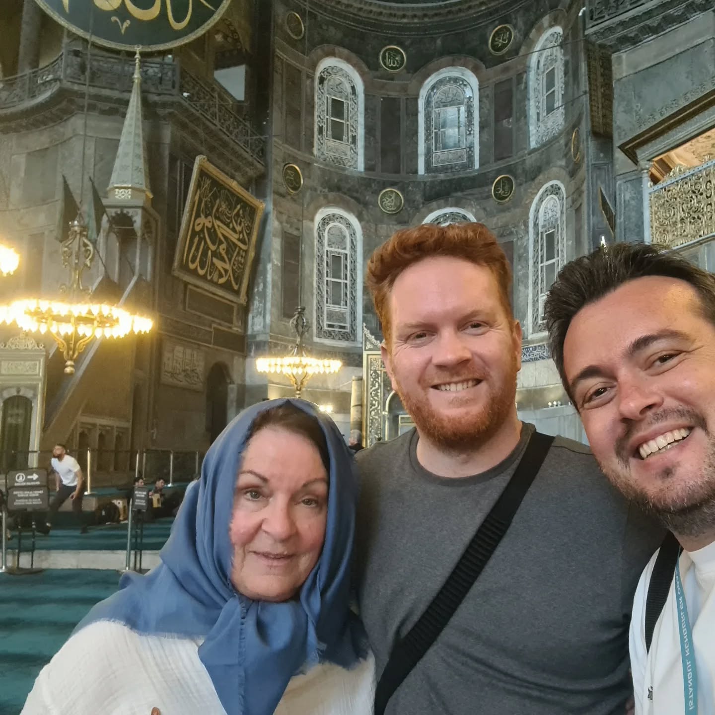 Ray & Nancy from California..
After almost 1,5 years later, I guided at the prayer area of Hagia Sophia which I missed very much.
.
.
.
#istanbul #sultanahmet #hagiasophia #istanbultour #privatetour #guidedtour #privateistanbultour #citytour #touristguide #tourguide #privateguide #privatetourguide #visitistanbul #guideofistanbul #guideinistanbul
