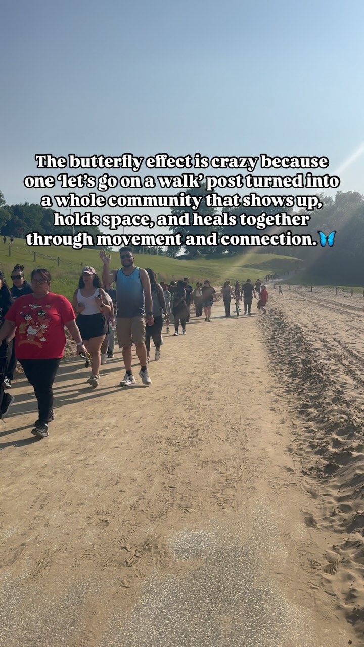 What started as a simple walk turned into a whole community that shows up, holds space, and heals together. 🦋
Our walking club is more than just movement — it furthers our mission to make self-care accessible for everyone. Because self-care isn’t a luxury — it’s a necessity. And it should never feel out of reach.
Every step we take is a reminder that choosing yourself doesn’t have to be complicated or expensive. Sometimes, it’s as simple as showing up and walking with others who get it. 💕
Will you join us next Monday? Comment ‘DEETS’ for more details.
