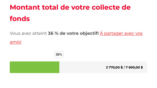 1/3 de l'objectif est atteint!
Go GO GO ! il reste encore 30 jours avant le départ!
#ArreterLaSPcaRoule