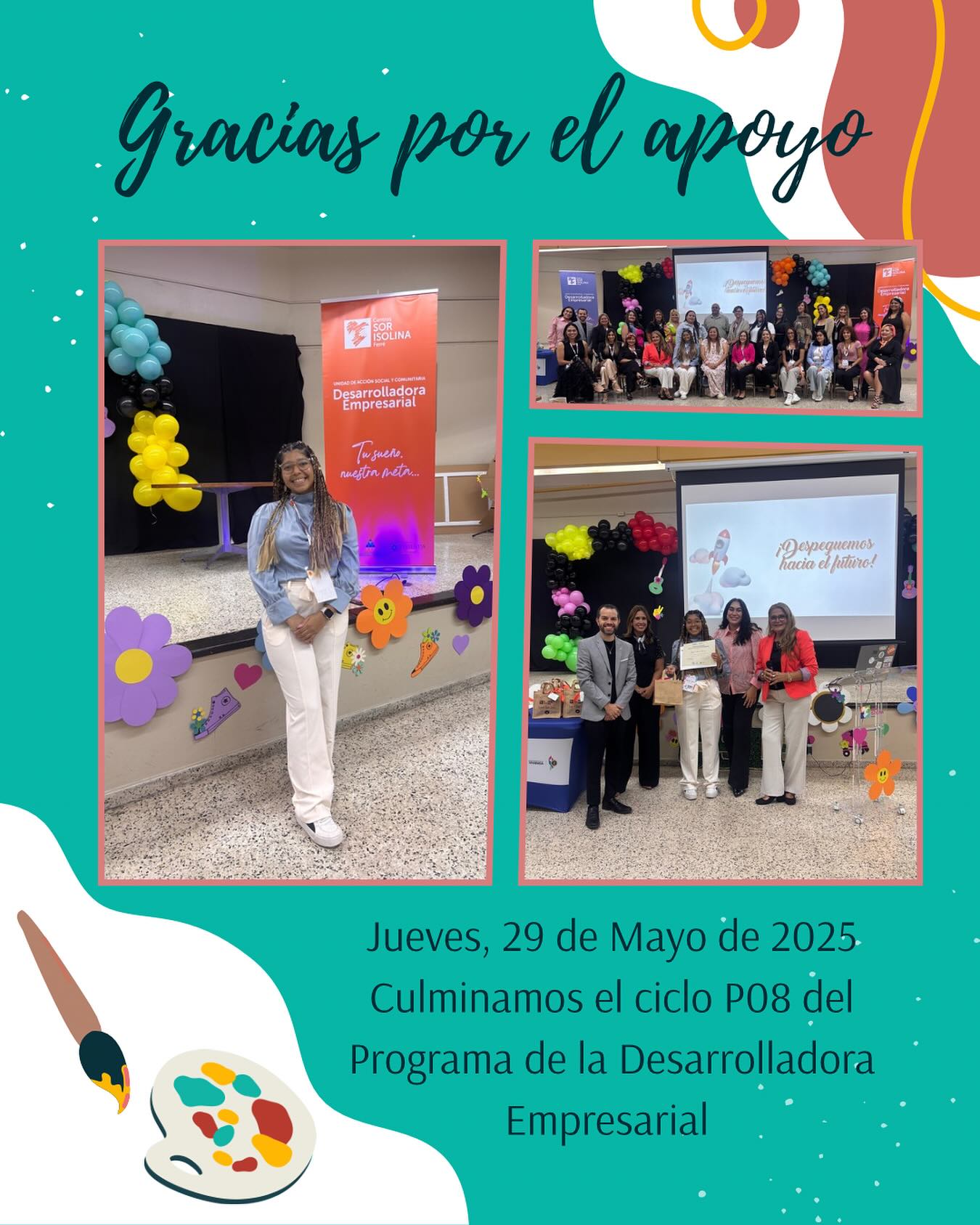 ✨Lo logramos✨
Ayer cerramos un capítulo muy especial: la culminación del ciclo P08 del Programa de la Desarrolladora Empresarial del Centro Sor Isolina Ferré.
Durante 12 semanas compartimos aprendizajes, estrategias y muchas emociones.
Felicidades a todas mis compañeras emprendedoras por completar este proceso con tanto compromiso, creatividad y pasión por sus negocios.
También quiero agradecer profundamente al equipo de la Desarrolladora por su tiempo, paciencia y orientación. Cada taller nos ayudó a construir una base sólida para crecer como empresarias en Puerto Rico.
Esta experiencia me ayudó a fortalecer el camino de PegArte787 y me llena de ilusión lo que viene para todos nuestros proyectos.
Que siga creciendo el talento local, el arte hecho en Puerto Rico y el emprendimiento con propósito.