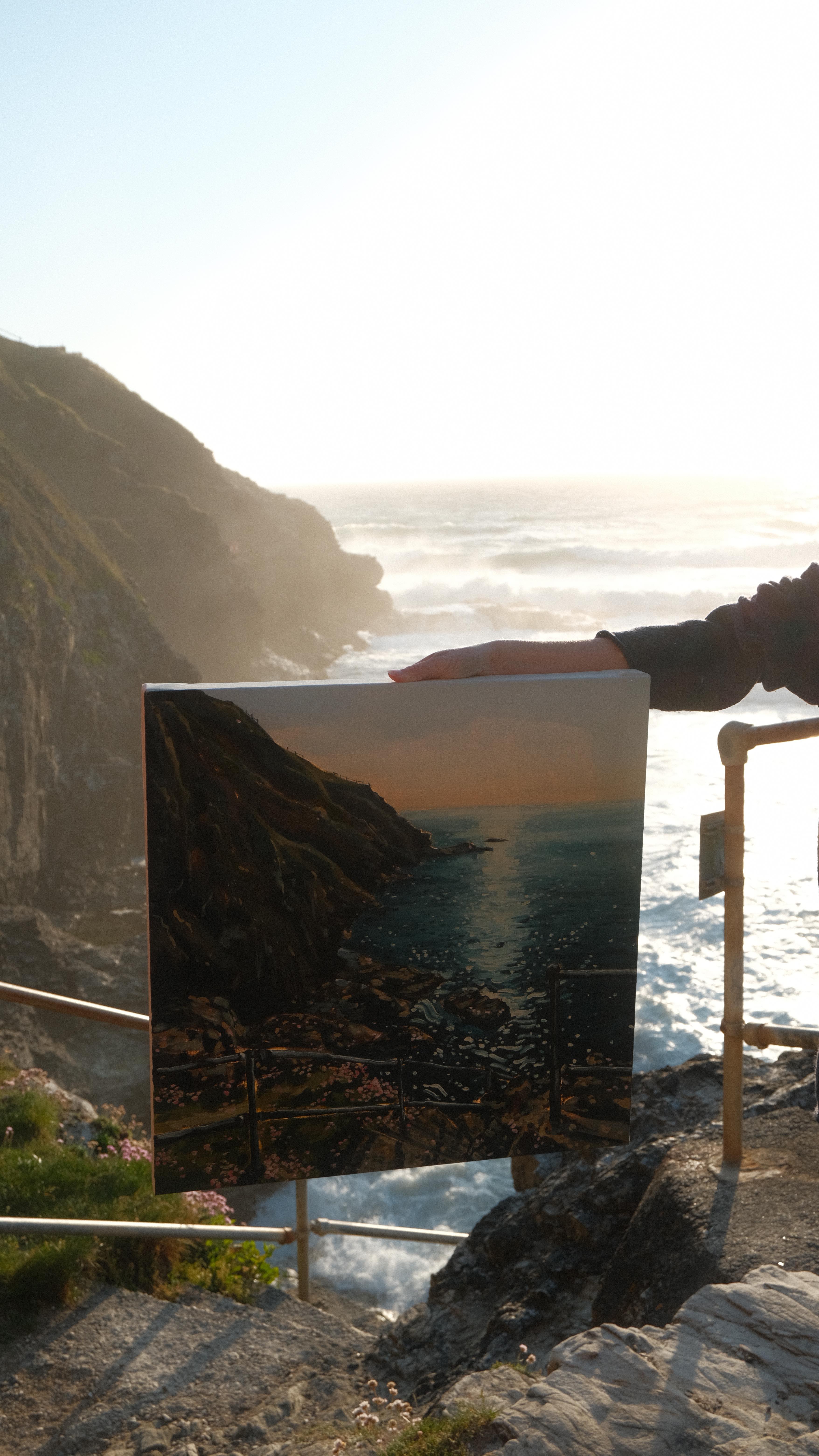 Bringing my painting back to the inspiration 🌊
#art #artwork #paint #painting #painter #canvas #canvaspainting #seascape #seascapepainting #oilpaint #oilpainting #oilpainter #perranporth #perranporthbeach #sunset #sunsetpainting #cornishart #cornishartist #lovecornwall #foryou #fyp