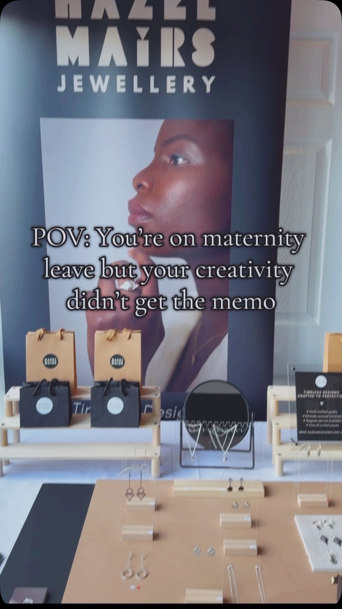 Maternity leave doesn’t mean pressing pause on creativity…
This weekend, I’m part of the Stonehouse Arts Trail - my jewellery on one side, my parents’ artwork on the other, and a pram right in the middle!@Louise Mairs
I might not be working away at the bench right now or getting my hands dirty with tools and silver… but the creative life hasn’t stopped - it’s just taken a softer, slower shape.
Sharing this space with the people who first inspired my creativity - and now with my this little one in the mix - makes it all the more meaningful. 💛
#MaternityLeaveMagic #ArtistMama #StonehouseArtsTrail #JewelleryWithMeaning #CreativeMotherhood #ContemporaryJewellery #FamilyOfArtists #WorkingMum