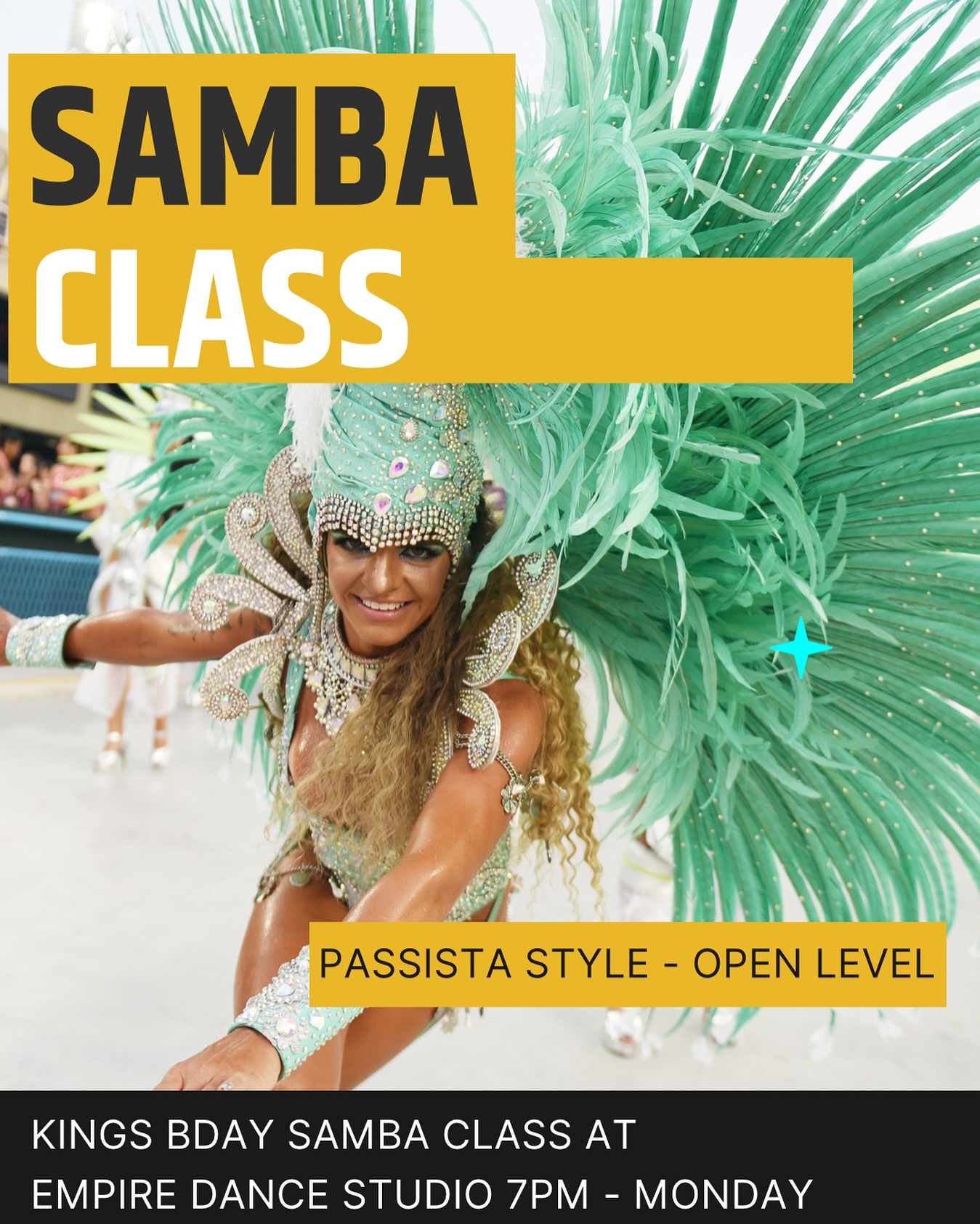 Tonight 7pm at Empire dance studio
Kings bday Samba Class!!!
Join us - Register on website -www.sambapassion.co.nz
.
.
.
#sambaclass #dance #dancers #sambanopé