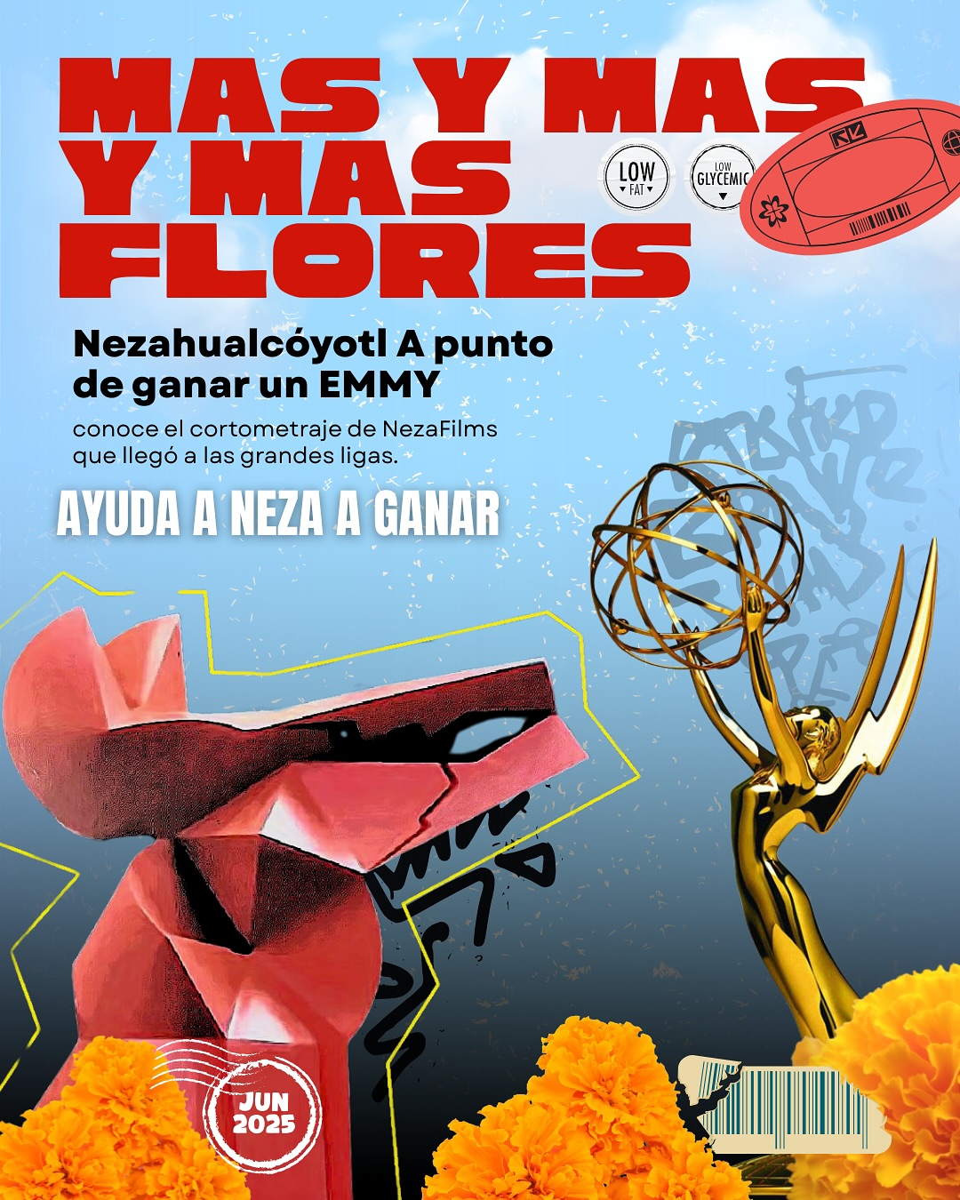 🥹 De Nezahualcóyotl para el mundo.
Más mexas mostrando todo su talento.
Bandita toca apoyar a @nezafilms con su cortometraje “Más y más y más flores” está nominado a los Premios Emmy, en nuestro perfil te dejamos el link directo para que vayas a votar. 🫰🏻✨
.
.
.
#aoyedomexa #cinemexicano #cortometraje #emmyawards #nezahualcoyótl