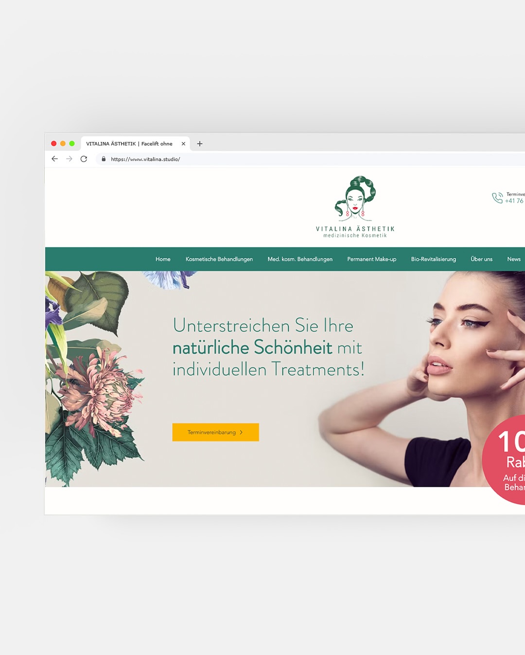 🚀 Modernes Webdesign für Vitalina Studio – Ästhetik, die überzeugt.
Elegantes, modernes Webdesign trifft auf ästhetische Expertise, so geht Online-Präsenz heute.
Gefällt dir der neue Auftritt?
Lass gerne einen Kommentar da! 💬
Und wenn deine Website auch mal dringend ein Makeover braucht, dann bist du bei mir genau richtig. Schreib mir!
#Webdesign #Wix #EigeneWebsite #DIYWebdesign #webdesignliebe #designagentur #brandinglove #webdesign #swissdesign #zürich #izdesign