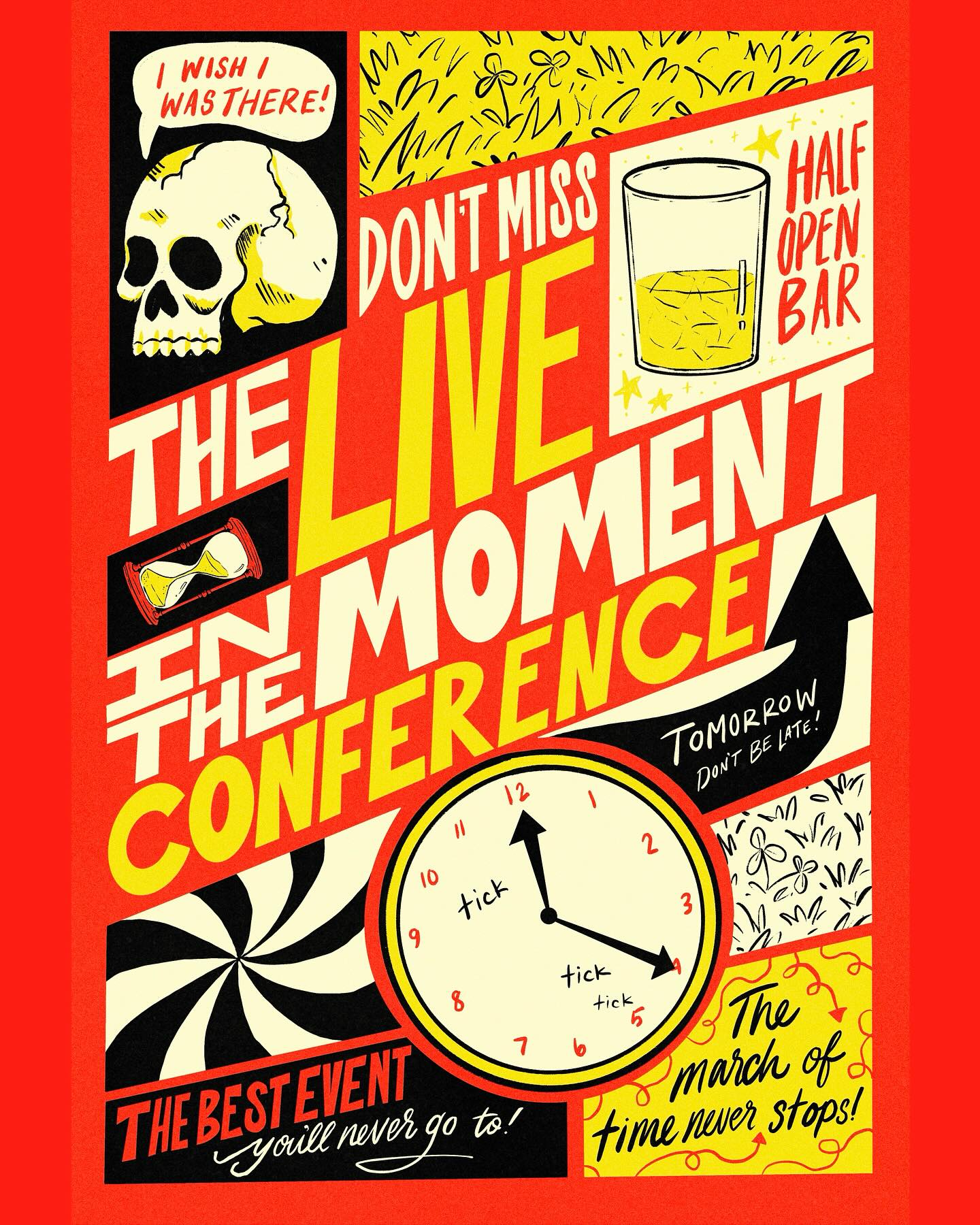 Inspired by my Dad on every family trip we go on.
#liveinthemoment #posterdesign #poster #typography #type #eventposter #retrosupplyco #lettering #handlettering #illustration #illustrators