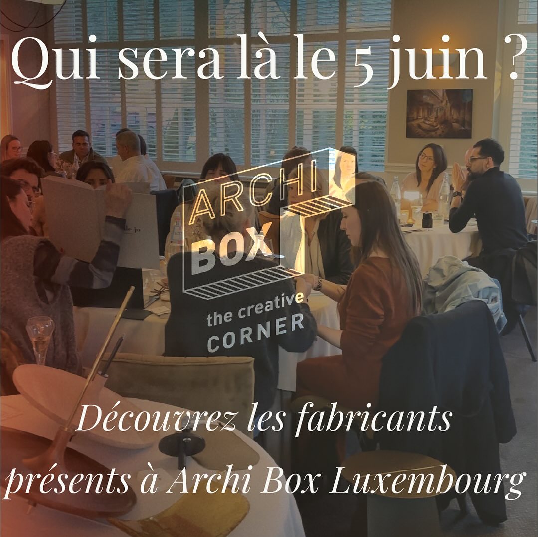 👀 Qui sera là le 5 juin ?
📍 Archi Box Luxembourg, c’est 9 fabricants passionnés à rencontrer en toute convivialité.
🛠️ Des échanges courts, intenses, et pleins d’inspiration.
🥂 Une soirée, des rencontres, et peut-être votre prochain projet.
⚠️ Les places sont limitées — pensez à vous inscrire !
🔗 Lien en bio