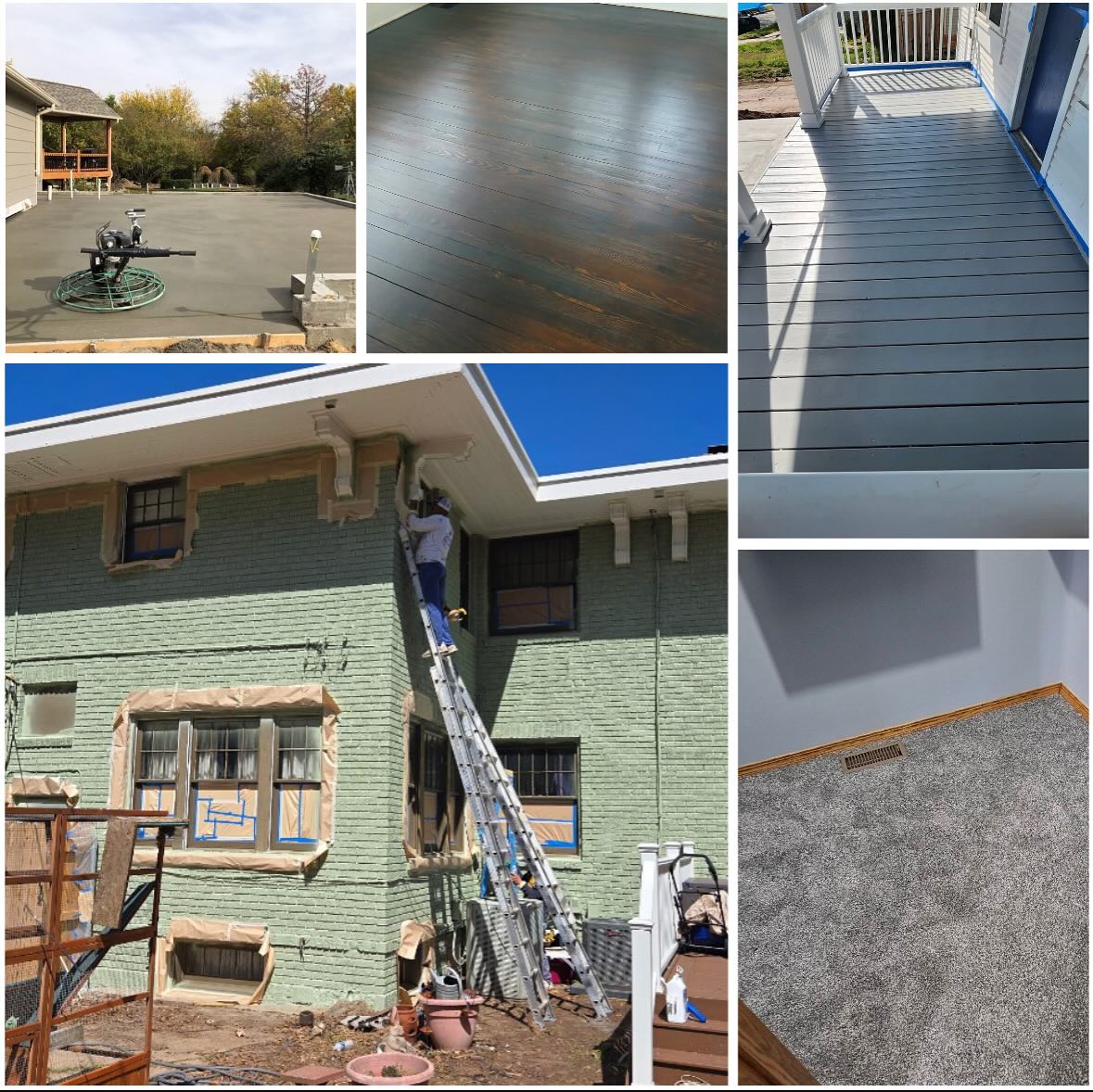 🏡 Summer Projects: Completed! ☀️
From fresh concrete and flawless paint jobs to new flooring and cozy carpet — our team is wrapping up summer upgrades with style and precision. 💪✨
Ready to tackle your own home improvement goals?
📩 Request a FREE quote today using the link in our bio!
#HomeRenovation #SummerProjects #BeforeAndAfter #Painting #Flooring #ConcreteWork #DeckMakeover #InteriorDesign #FreeQuote #LocalContractors #HomeUpgrades
