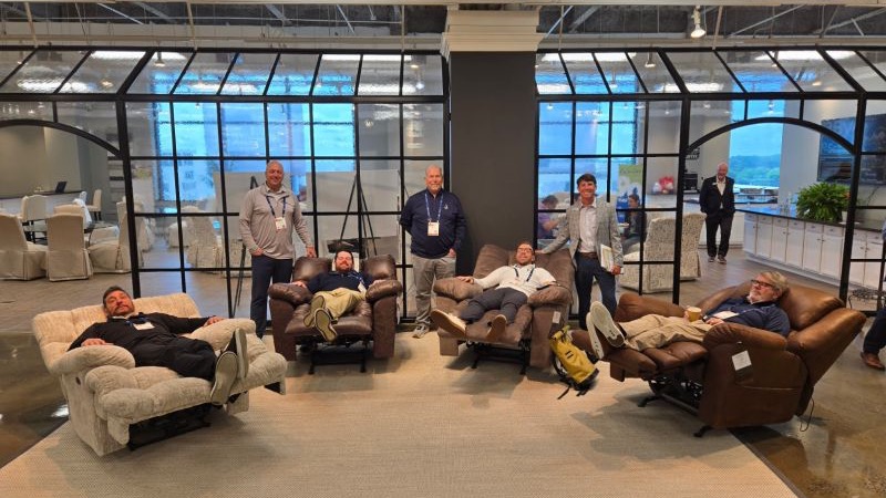 Try it before we buy it? Don’t mind if we do.
As a distributor, we understand that our dealers rely on us for more than just top-tier products—they depend on us to instill confidence in every piece we offer. That’s why we go the extra mile to test our products and confirm they meet the highest standards of comfort, durability, and long-term value.
Judging by this photo, our team is feeling pretty comfortable with these Jackson Catnapper pieces—and for good reason. Their industry reputation speaks volumes, but it’s the consistent quality of their furniture that earns our trust.
Comfort that lasts. Construction you can count on. Value that makes sense. It’s everything today’s consumers expect—and Jackson Catnapper delivers.
We’re proud to partner with them to bring very best to our dealers.
Thanks for a relaxing day at the office Jackson Catnapper!