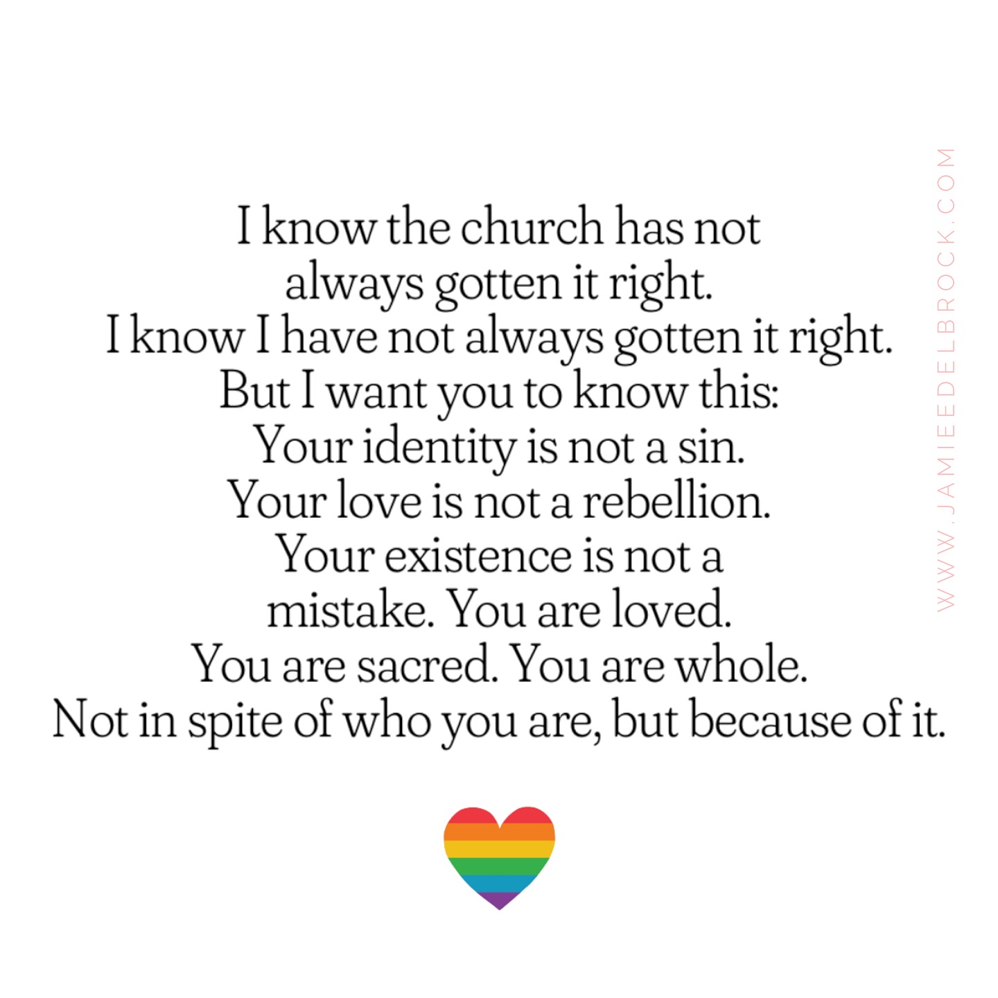 If you are gay, trans, non-binary, questioning, or wondering if there’s space for you in faith or history, please hear this:
You belong. You always have.
LGBTQ+ identities are not new. They are not a phase or a trend. They are part of the human story across cultures, time periods, and spiritual traditions.
In many Indigenous cultures across North America, Two-Spirit people have long held respected roles in their communities. This identity reflects both masculine and feminine spirits and has been honored for generations.
In ancient Mesopotamia, some people assigned male at birth lived and worked as women in goddess temples and were accepted as part of spiritual and cultural life.
In South Asia, Hijras have existed for thousands of years and are recognized as a third gender. They have served important roles in religious and ceremonial life and continue to be a vital part of the community today.
In the Bible, the Ethiopian eunuch in Acts 8 is a gender-diverse person who is fully seen and welcomed by Philip. Without being asked to change anything about who they are, they are baptized and included.
The words we use today may be modern, but the people have always been here.
I know the church has not always gotten it right. I know I have not always gotten it right. But I want you to know this:
Your identity is not a sin.
Your love is not a rebellion.
Your existence is not a mistake.
You are loved. You are sacred. You are whole
Not in spite of who you are, but because of it
🌈
#PrideMonth #YouBelong #LGBTQHistory #FaithAndInclusion #AffirmingFaith #QueerIsHuman #TransIsBeautiful #TwoSpirit #HijraPride #BiblicalInclusion #FormerEvangelical #JamieEdelbrock #ParentingWithPride #LoveIsSacred #pride2025