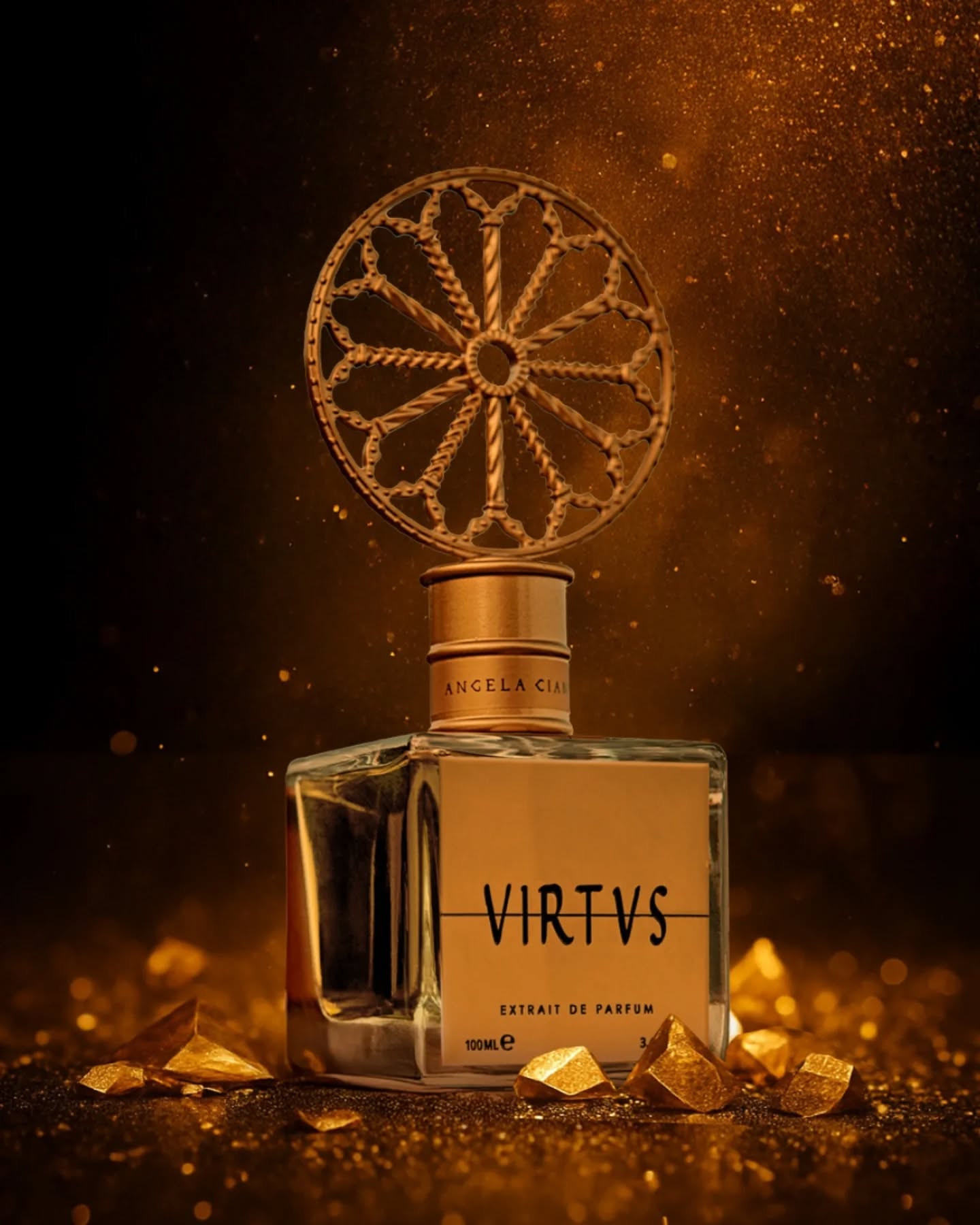 Virtus is an ode to the fragile balance of things and the ongoing pursuit of perfect harmony. This perfume evokes everything we long for, changing like a river that brings new water each day.
A scent that glides between clarity and mystery, light and rootedness.
#Virtus #AngelaCiampagna #TimelessElegance #OlfactoryIdentity