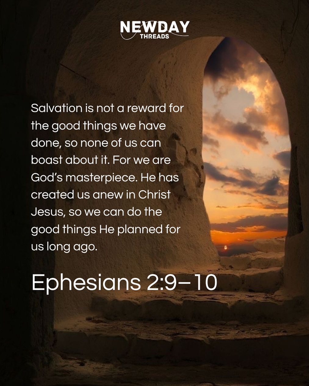 Ephesians 2:9–10
You didn’t earn it. You were chosen.
Grace saved you, not your works, not your status.
Now walk in purpose because you were handcrafted by God for something greater.
