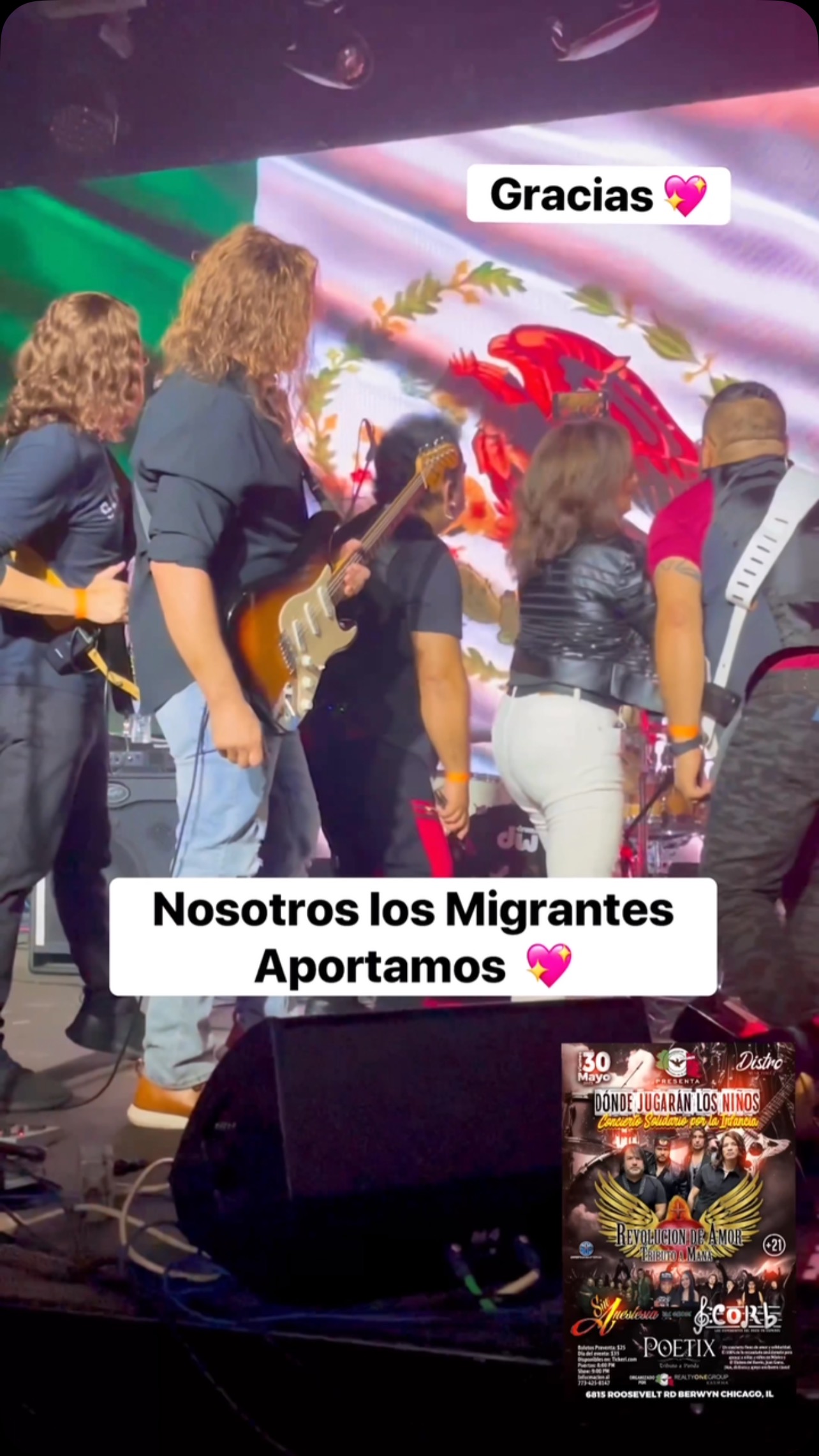 💖El Concierto 5/30/2024 🎶 GRACIAS #revoluciondeamortributoamana #SinAnestesia @pamela_partida_saul #Corb #Poetix #concert #rockenespanol #kindness #selenepartida #RealtyONEGroupKarmma. This video contains music from Shutterstock, licensed by Splice video editing app.