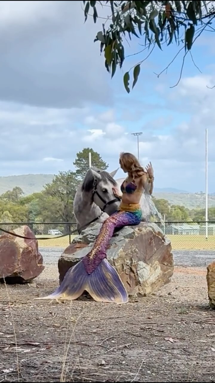 Just your average day — turning into a mermaid while a horse watches the whole transformation 🐴😂
On location with @unicornandcooz
Featuring Bisou and his trainer @caitlynkiekebosch
#MermaidLife #POV #BehindTheScenes #Magic #MelbourneMermaid #MermaidTarielle #HorseContentYouDidntKnowYouNeeded #MermaidTransformation #MythicalMonday #WhatDidIJustWitness #MermaidAndHorse