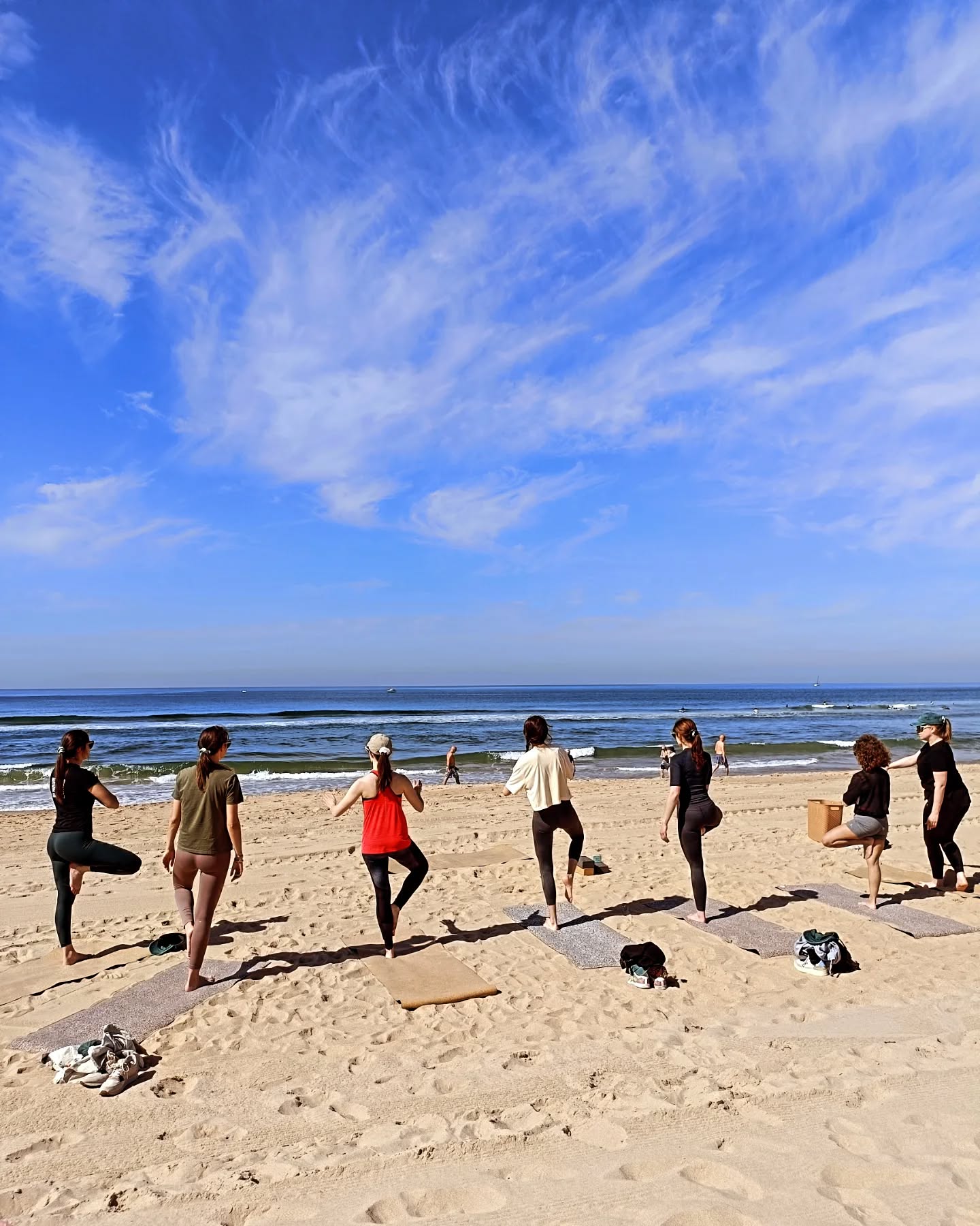 May in Lisbon felt expansive: blue skies above, the ocean always near and the gift of sharing yoga and movement in the heart of Nature.
The color blue was everywhere this month - echoing the energy of the Throat Chakra, inviting truth, expression and clarity in such a gentle yet powerful way.
This chakra is often where I feel the most blocked, but this month something softened. I found myself singing more, speaking more freely and feeling at ease expressing what’s true for me. On the mat, with others and with myself. 💙
Throwback to some meaningful moments:
1 - 5. Loved teaching private group sessions on the beach: soft sand under our feet, ocean breeze and the joy of practicing together. Pure bliss. 🌊☀️
6 - 8. Joined @caparicamps for an outdoor training adventure mixing trail running and strength exercises on the beautiful Costa da Caparica. Empowering and energising🏃♀️💪🏼
9 - 12. Studied with the incredible @lois_steinberg a true inspiration and one of the most respected direct students of B.K.S. Iyengar. Her depth of knowledge and presence was so humbling. 🧘♀️🙏🏼
Thank you @yoga_lacote for bringing me along on this 3-day training🙏🏼
13. Sneak peek at a photoshoot with @kerry_photo for a new yoga experience launching soon 🌅
📷 @hortensejessua_studio
14. So excited to join the @namastrip.retreats yoga team for their summer retreat lineup. A wonderful opportunity to share what I love in such a magical setting. 🌿✨
15. Chair Yoga session for @associationwomens : a moment of softness and strength for a beautiful cause. 💛
16 - 17. Rooftop yoga class overlooking the Tagus river. Thank you to our host and @ego.selfcare for the gorgeous mats made in Portugal 🇵🇹
18 - 19. Played the gongs at our last Full Moon ritual, thank you @goncaloroquette for your trust ! 🌕🔔
20. Ended the month with a powerful energy guidance session with @sandrina.alves.brothier - so much clarity and alignment through her practice combining sophrology, numerology and card reading 🌌
Truth showed up in movement, in silence and in the honest connections we share when we breathe and move together. 💙