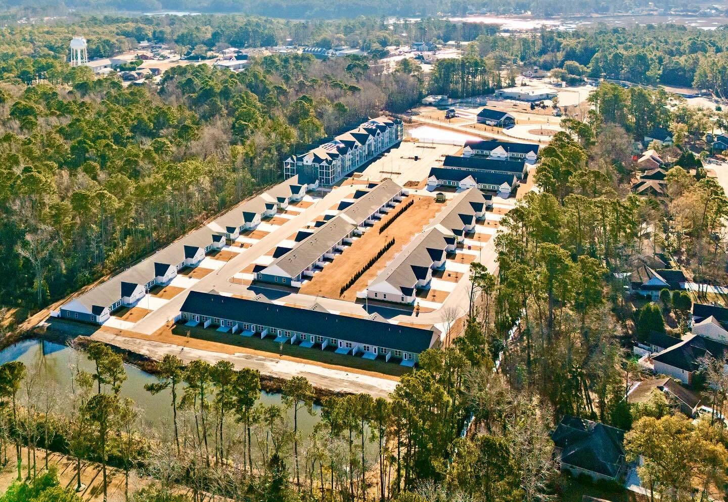 Located in Calabash, North Carolina, this coastal community is only a 15 minute drive from the ocean and boasts 60 Townhouse Suites and 72 Apartment Suites, a clubhouse, 2 pickle ball courts and a swimming pool. Geis Construction was pleased to be the general contractor, now known as Calabash Shores and they are currently leasing. Please visit www.thecalabashshores.com to find your future home! #DesignBuild #Calabash15 #GeisConstruction