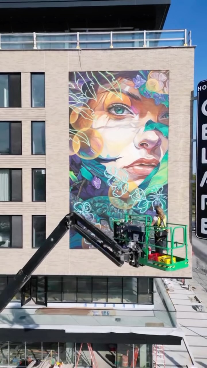 Support your artists and they will color the world. #artist #mural #world #spraypaint #positivity #kindness