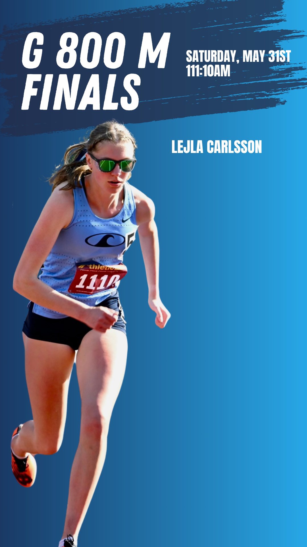 Fresh New PR
Second Place in State
New School Record
Lejla Carlsson closes out her State Meet this year with two second place finishes and 16 points.
🌊🌊🌊🌊