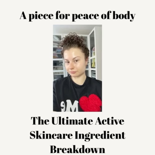 This week on a piece for peace of body… from one skincare fanatic to you, with love and a glowy epidermis 😘✌️link in bio!