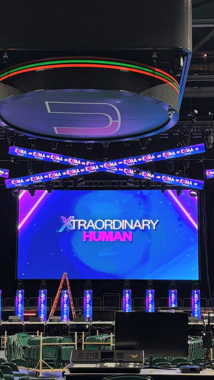 We were proud to bring EXMA’s dynamic seminar to the iconic Watsco Center—an unforgettable day filled with powerful insights, innovation, and inspiration. From world-class speakers to an energized audience. Thank you to everyone who was part of this incredible experience! #ledscreen #corporateevents #stagelighting #audiovisual #seminar #productioncompany