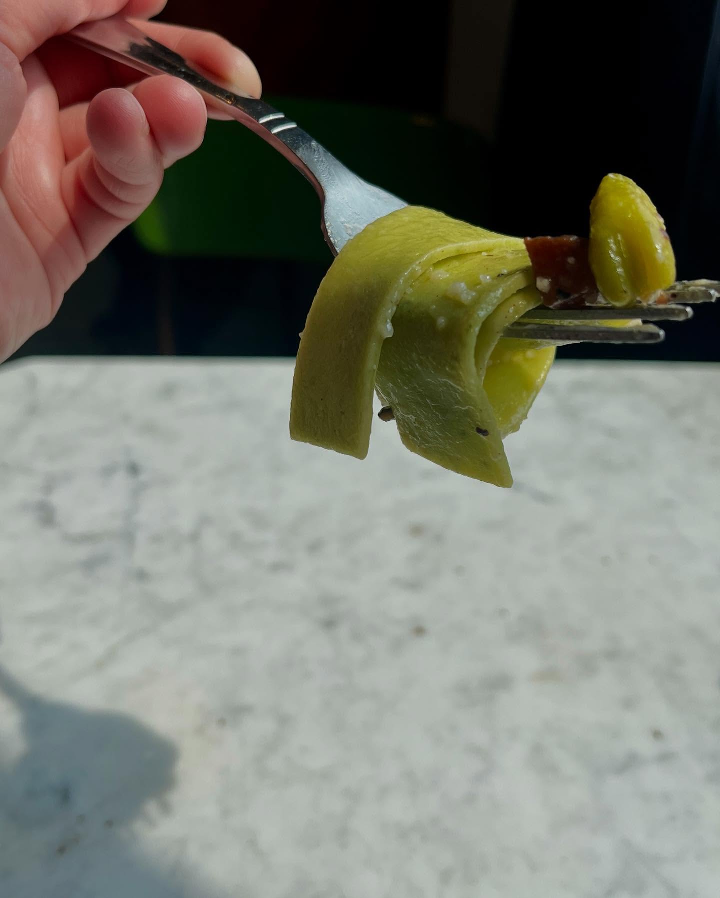 Can’t get enough of this pappardelle. Guanciale & fave beans, parmigiano reggiano, parsley-infused pasta. One noodle twirled on the fork is the most perfect bite.
