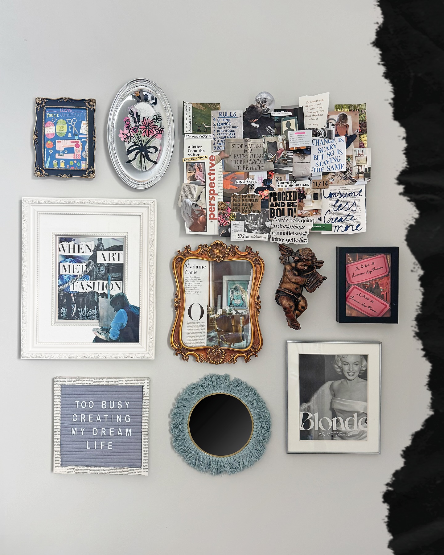 finally got around to collaging my vision board 🌙