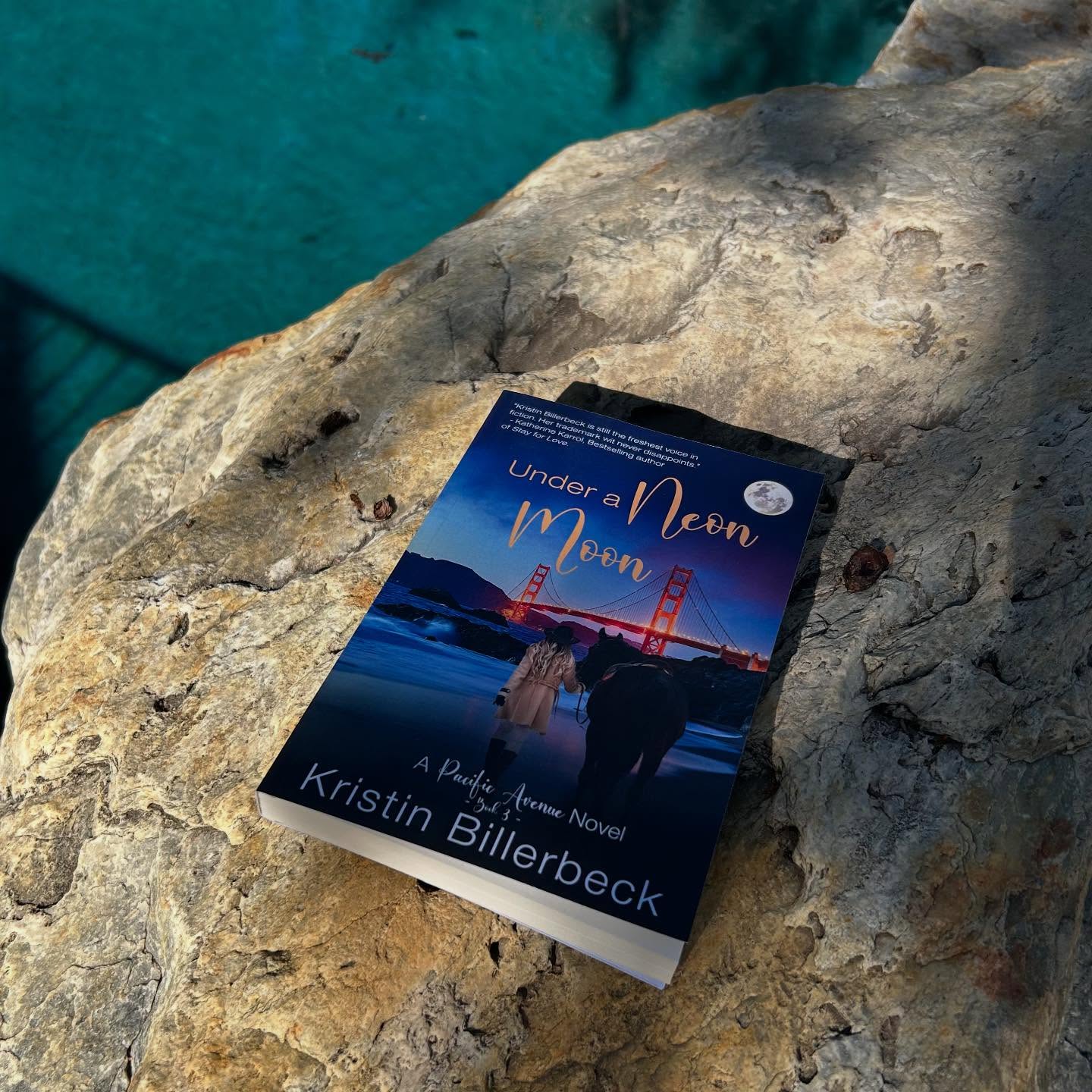 #SwimmingWeather #poolreading #underaneonmoon #romancereads