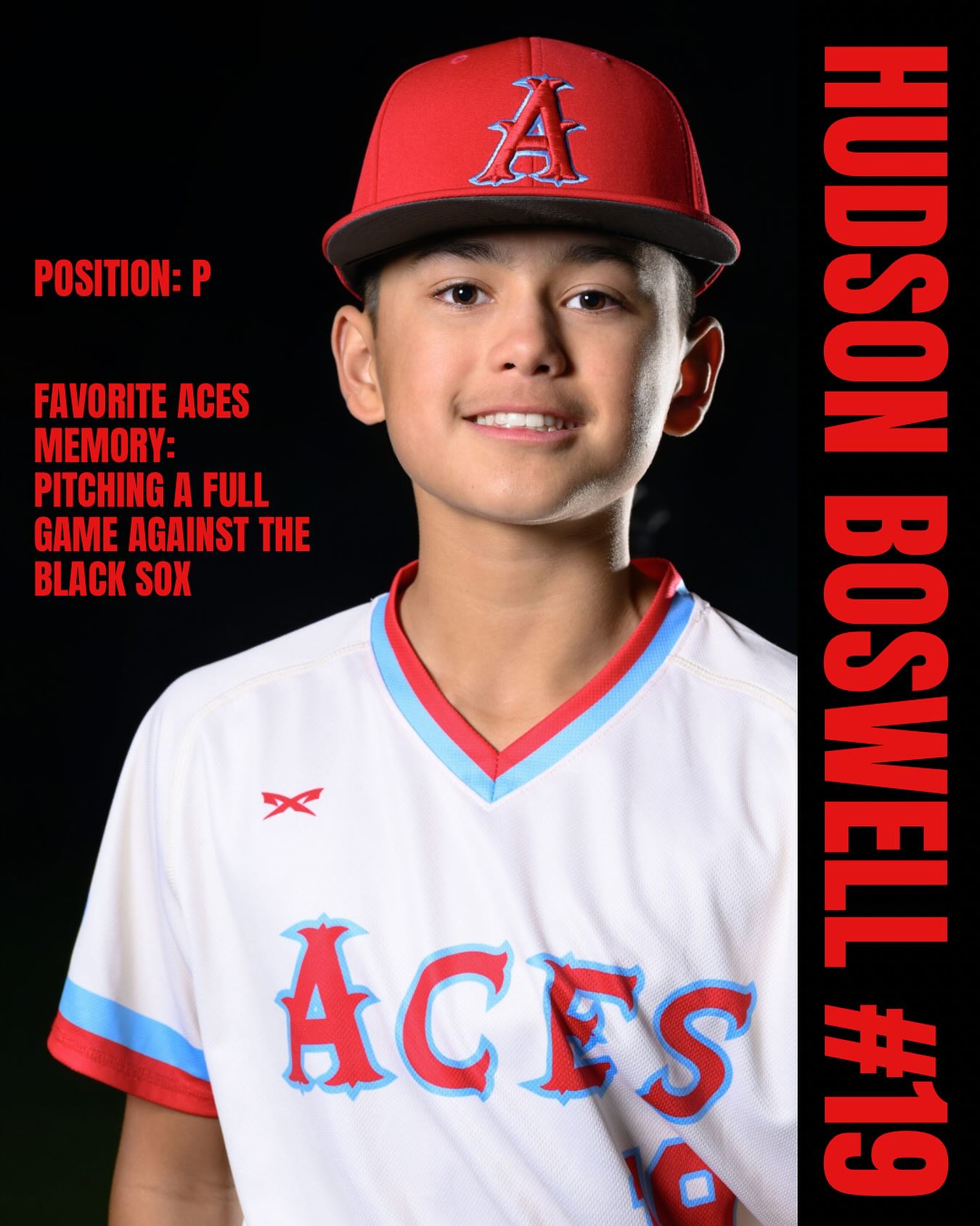 Hudson, one of our newest team members, made an immediate impact on the mound with his dominant arm. His advanced pitching ability was a pleasant surprise for this team. His overpowering fastball combined with a wipeout curveball makes for difficult at-bats for opposing hitters. At the plate, Hudson’s power is a constant threat as well—he can leave the yard at any moment! In the outfield, don’t try to run on him, or you’ll be thrown out! We’re excited to watch Hudson perform on the big stage in Cooperstown, NY, and we wish him the best of luck! #CountdownToCooperstown #TeamSpotlight
#12UBaseball #SupportOurTeam #acesbaseballclub