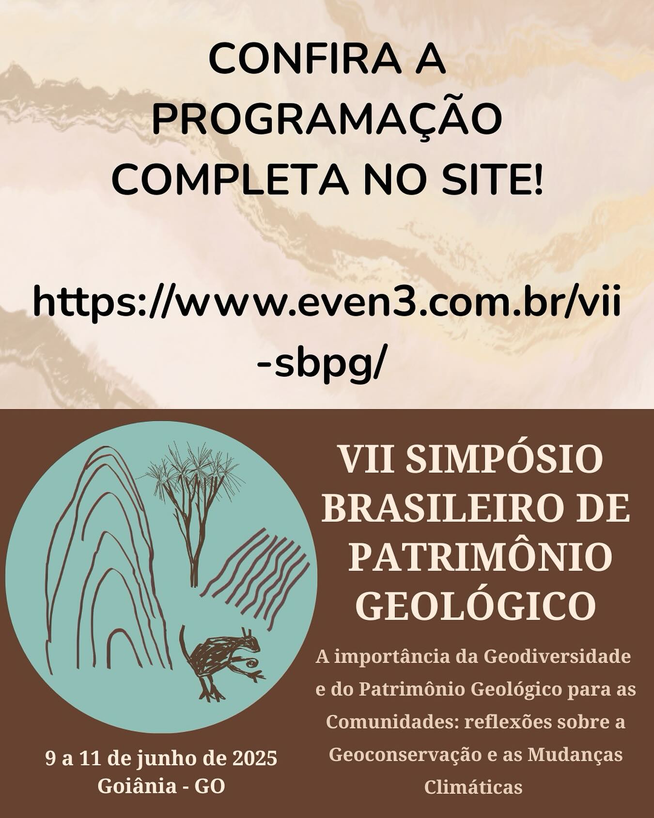 Confira a programação das apresentações: https://www.even3.com.br/vii-sbpg/