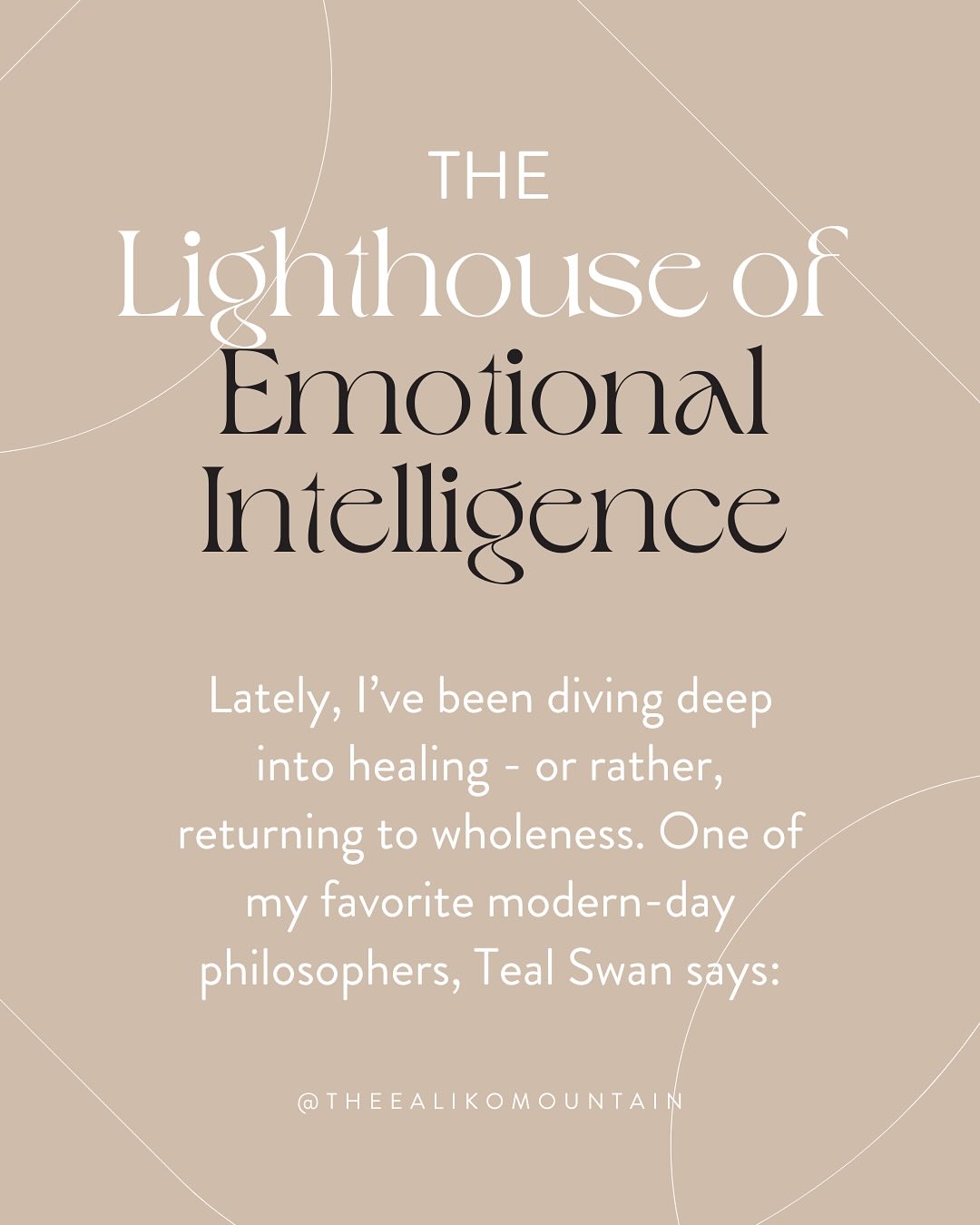 The Lighthouse of Emotional Intelligence - February 2025
Explore my full collection of writing through the link in my bio✨